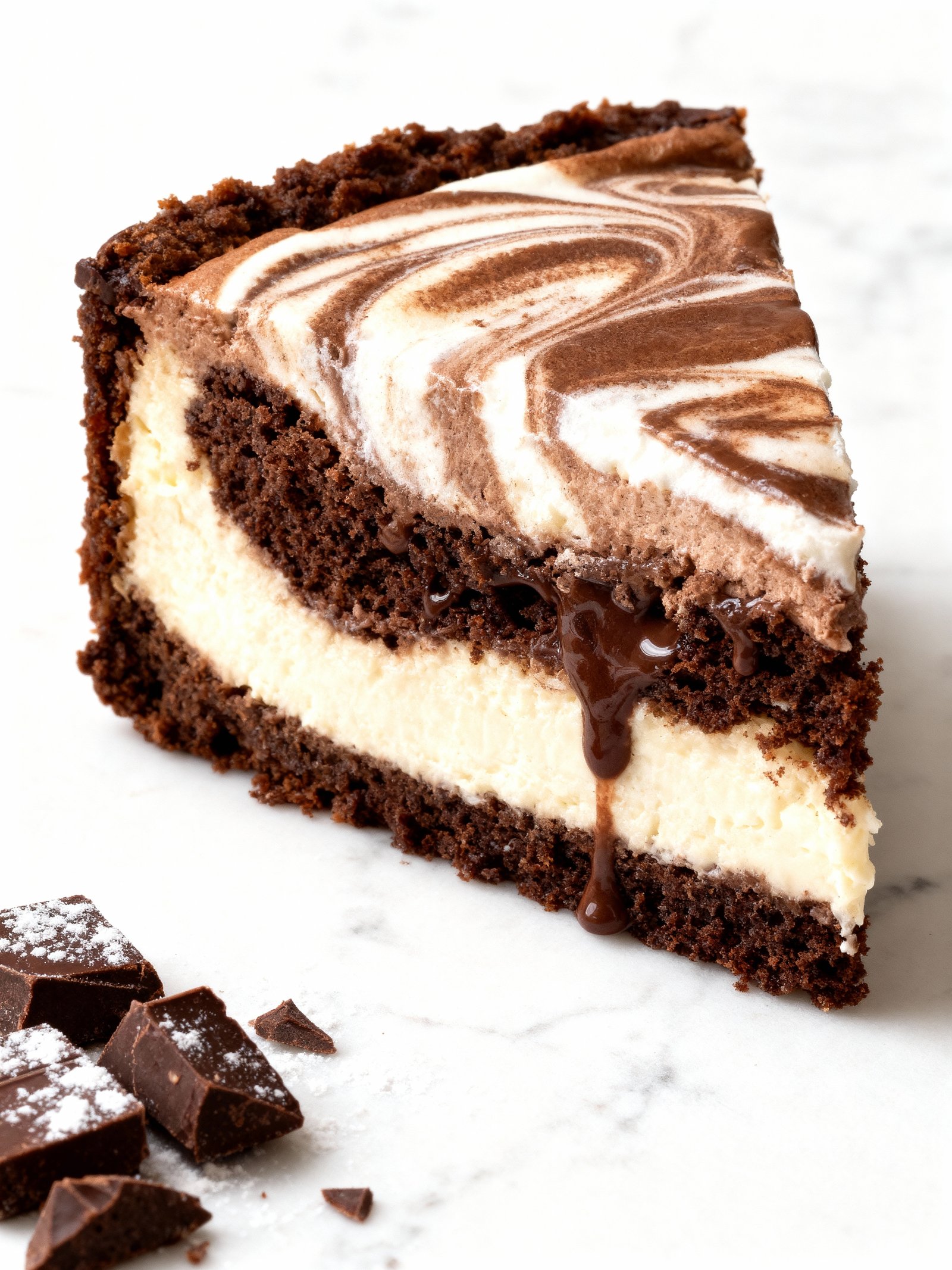 Hot Chocolate Cheesecake finished