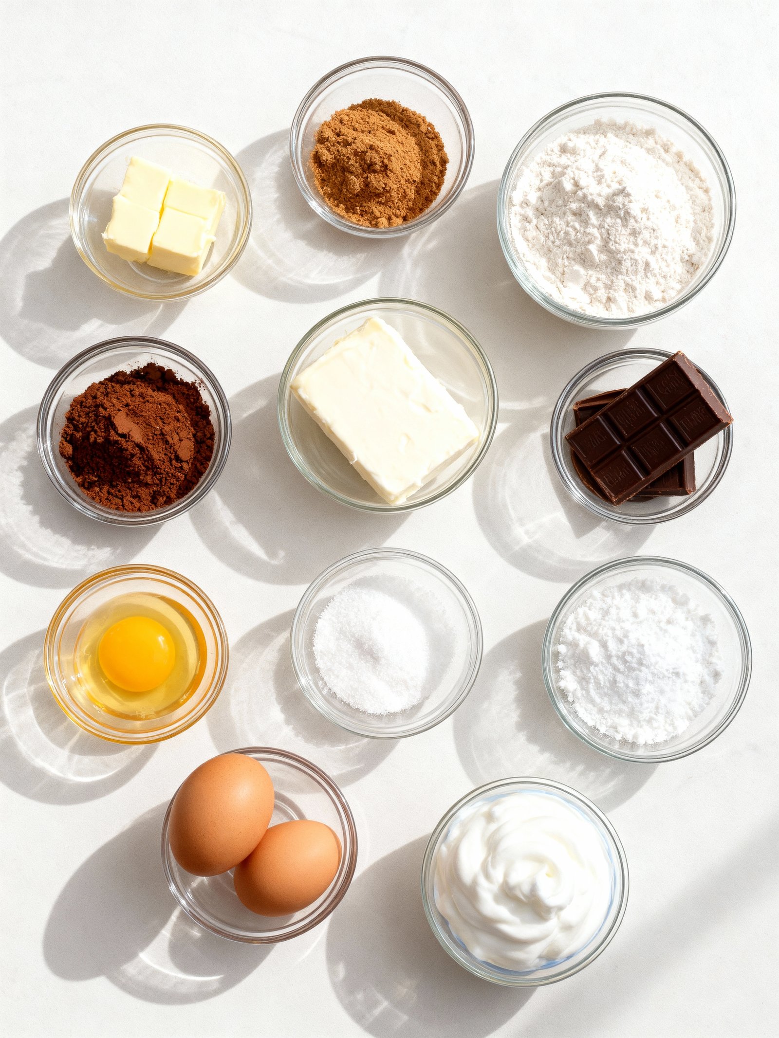 Hot Chocolate Cheesecake ingredients