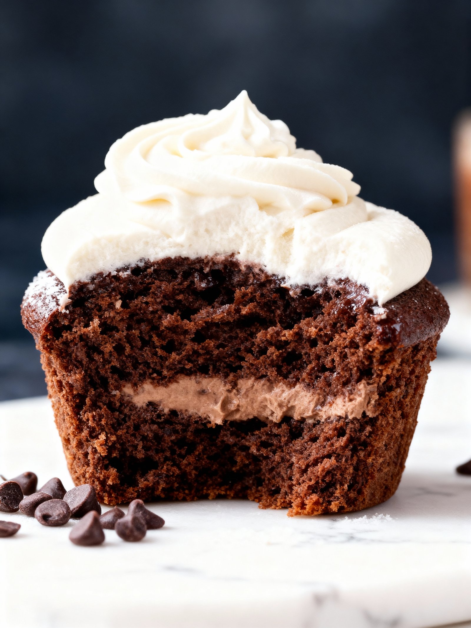 Hot Cocoa Cupcakes finished