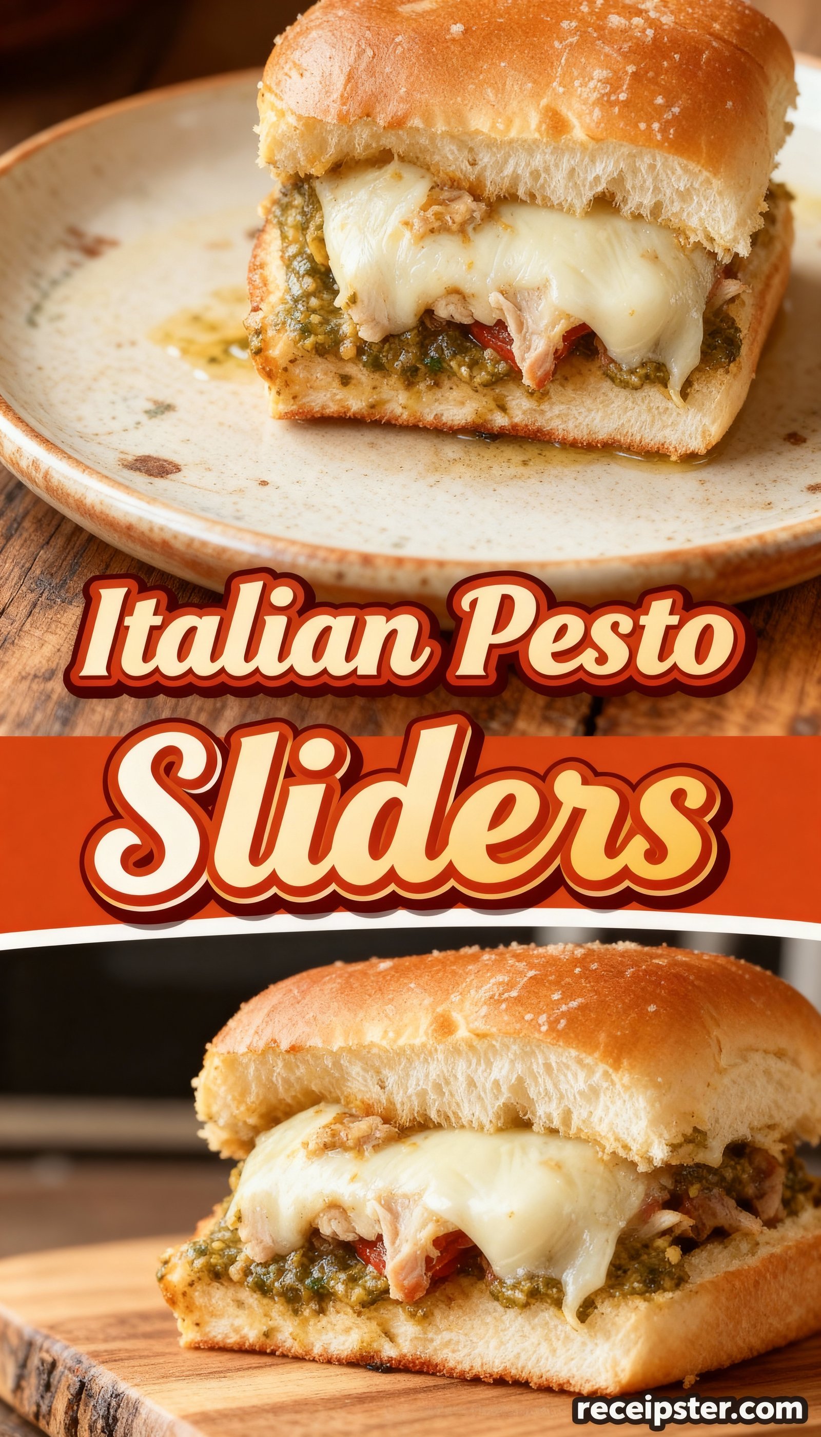 Italian Pesto Sliders finished