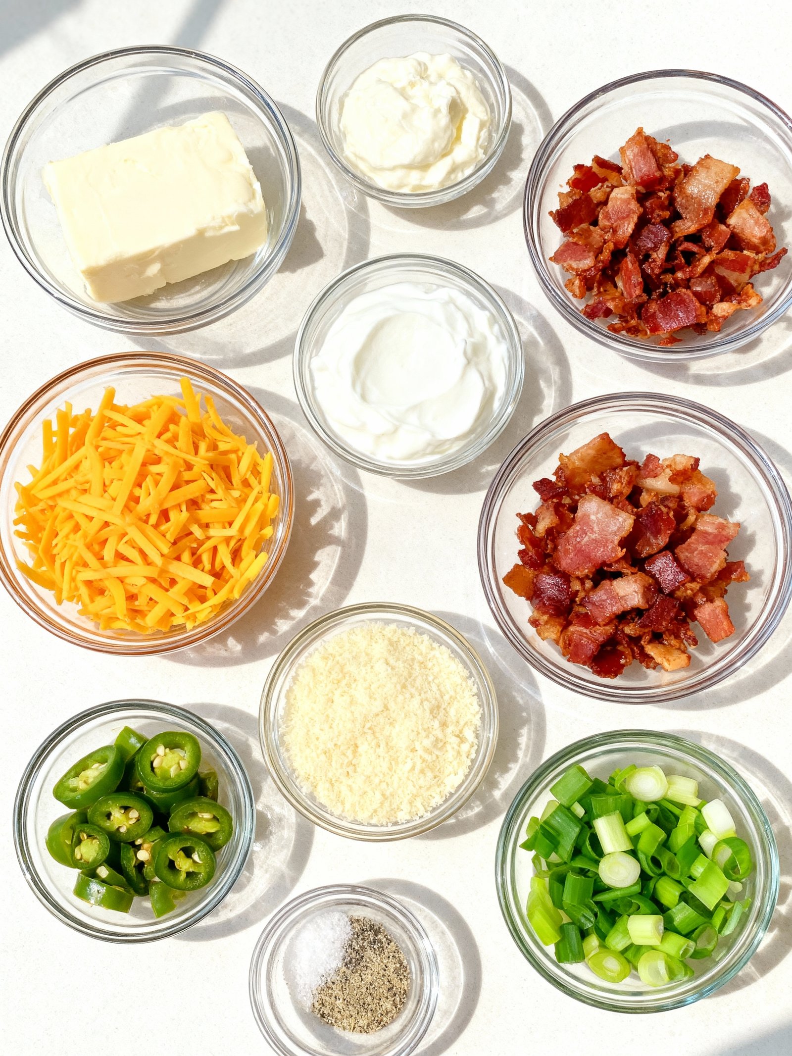 Jalapeño Popper Dip ingredients