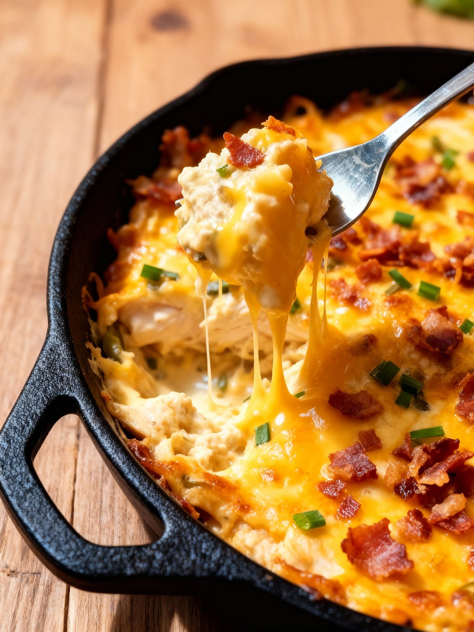 Keto Jalapeno Popper Casserole finished