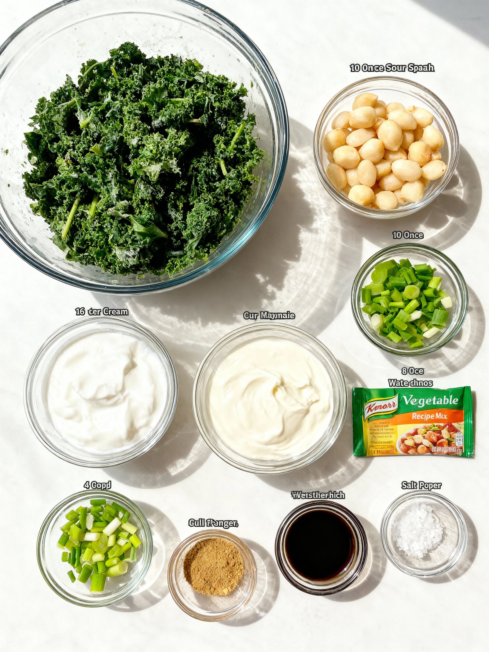 Knorr Spinach Dip ingredients