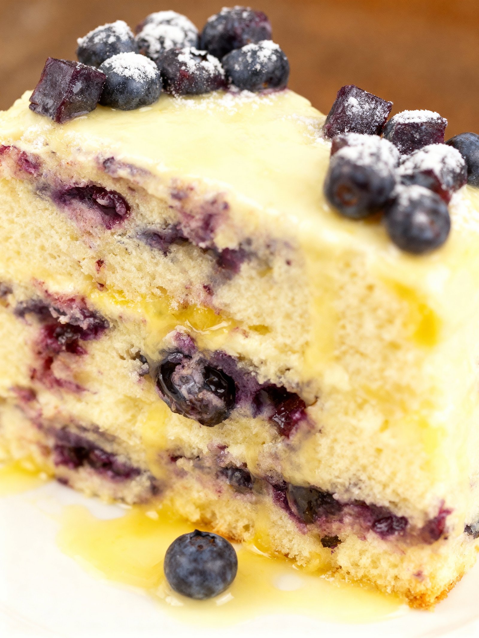 Lemon Blueberry Cake finished