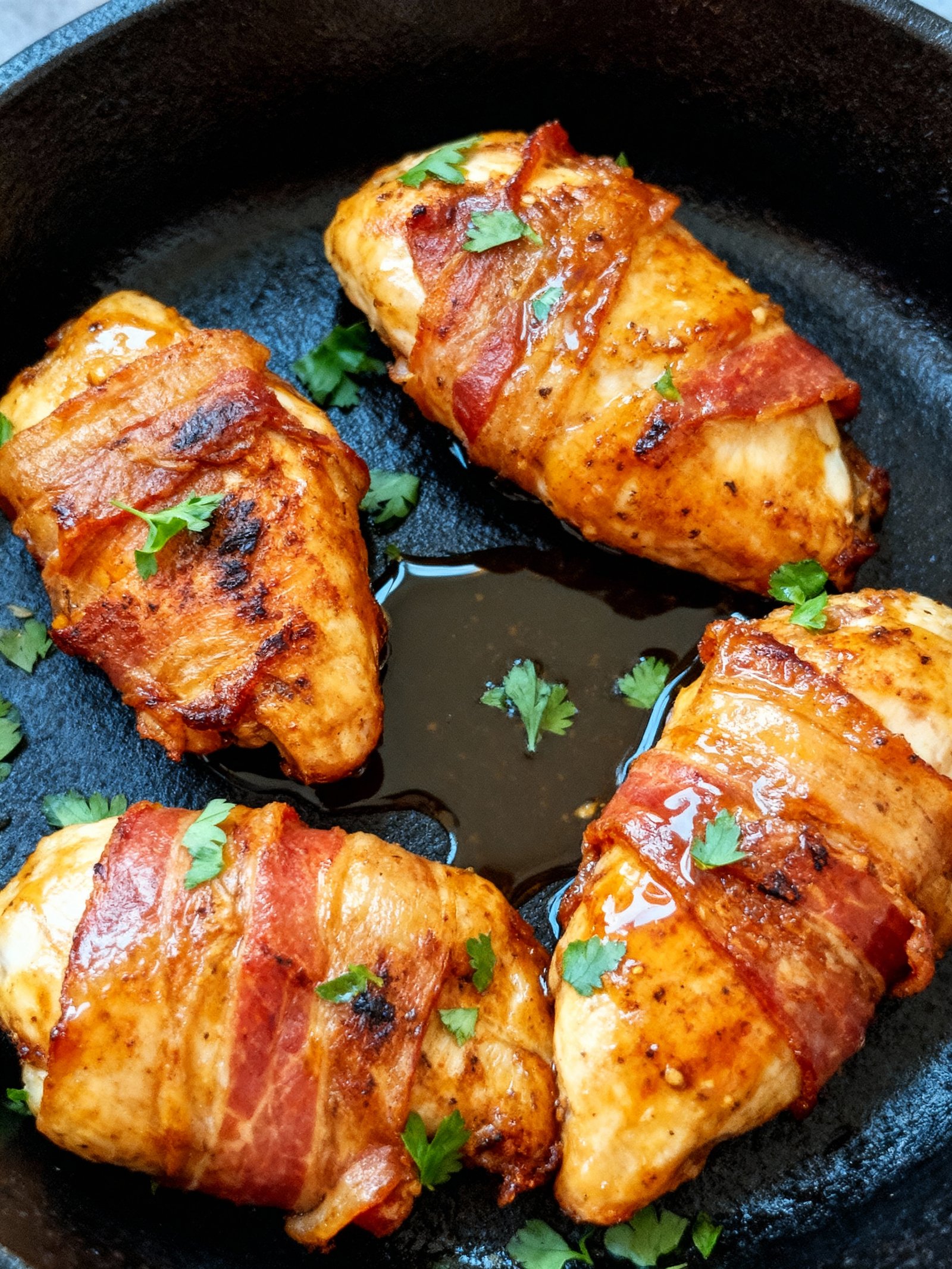 Maple Bacon Glazed Chicken finished
