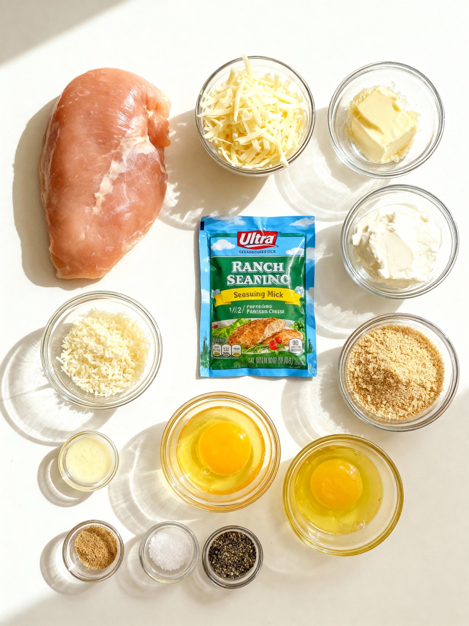 Melted Mozzarella & Ranch Chicken Bombs ingredients