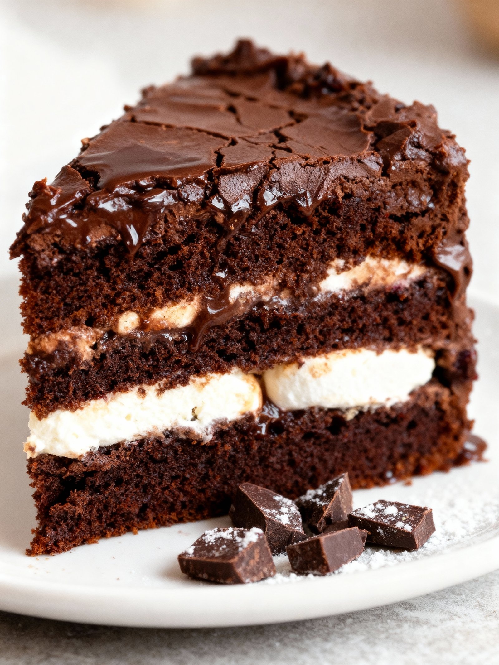 Mississippi Mud Cake finished