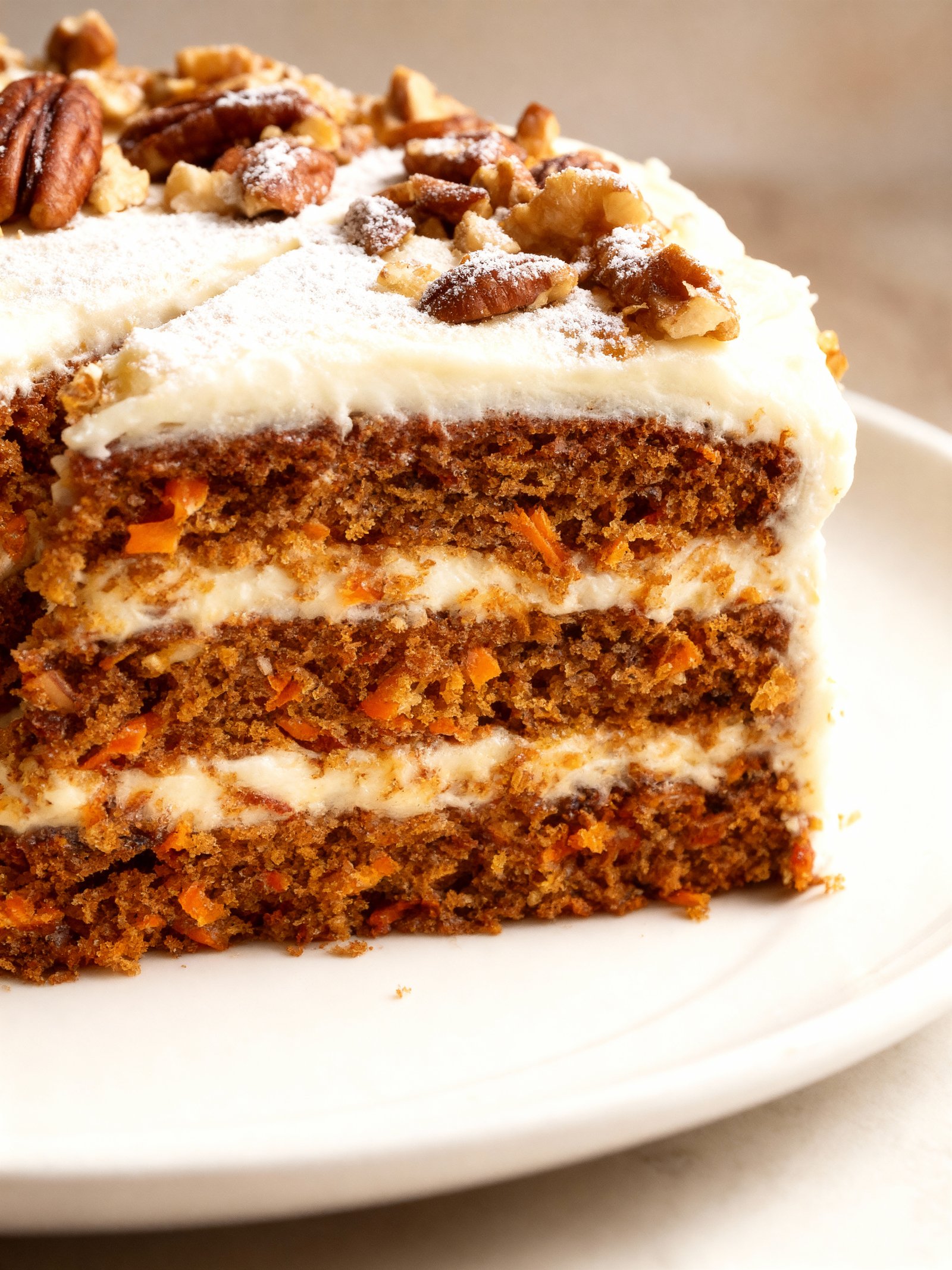 Moist Spiced Carrot Cake finished