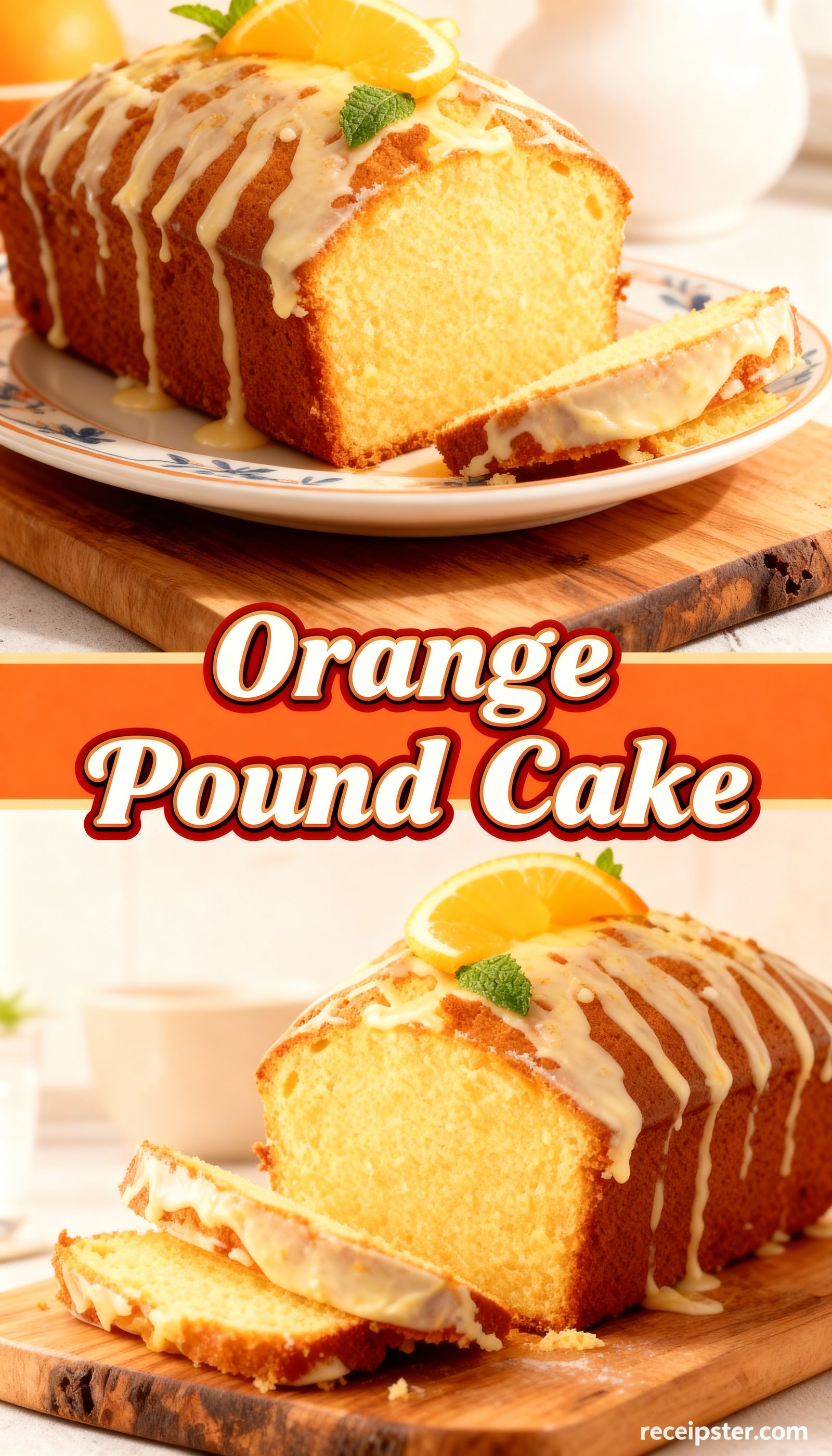 Orange Pound Cake finished