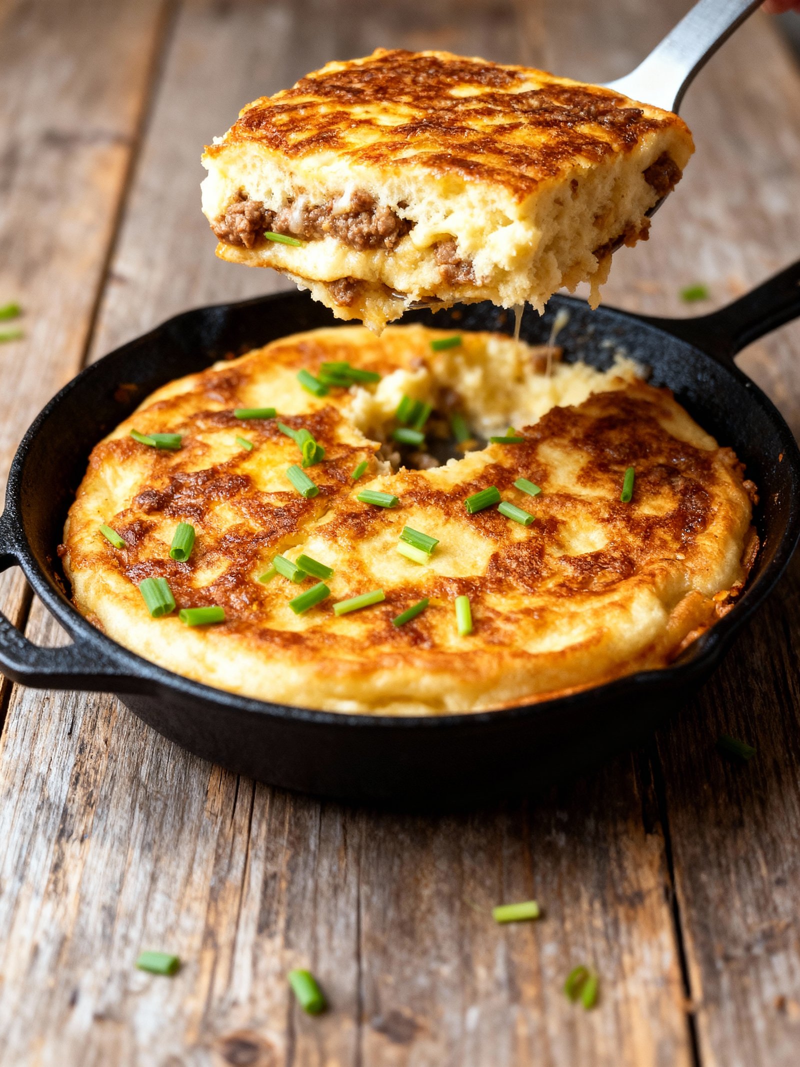 Pancake Sausage Casserole finished