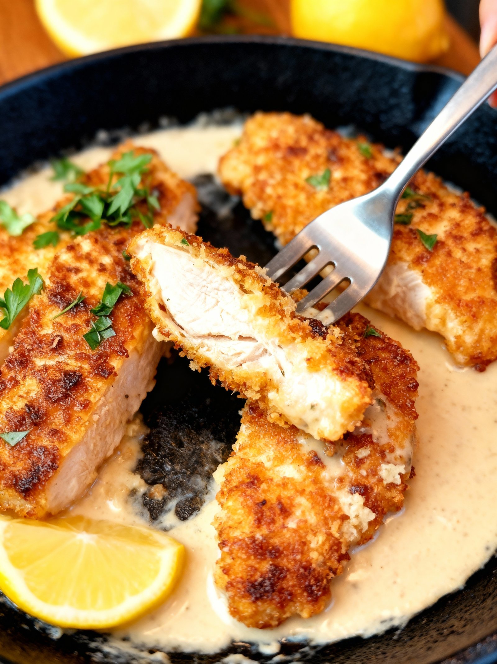 Parmesan Crusted Chicken finished