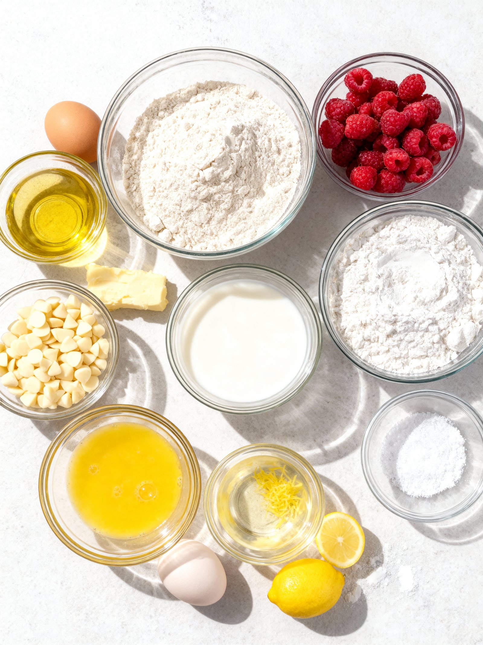 Raspberry White Chocolate Cake ingredients