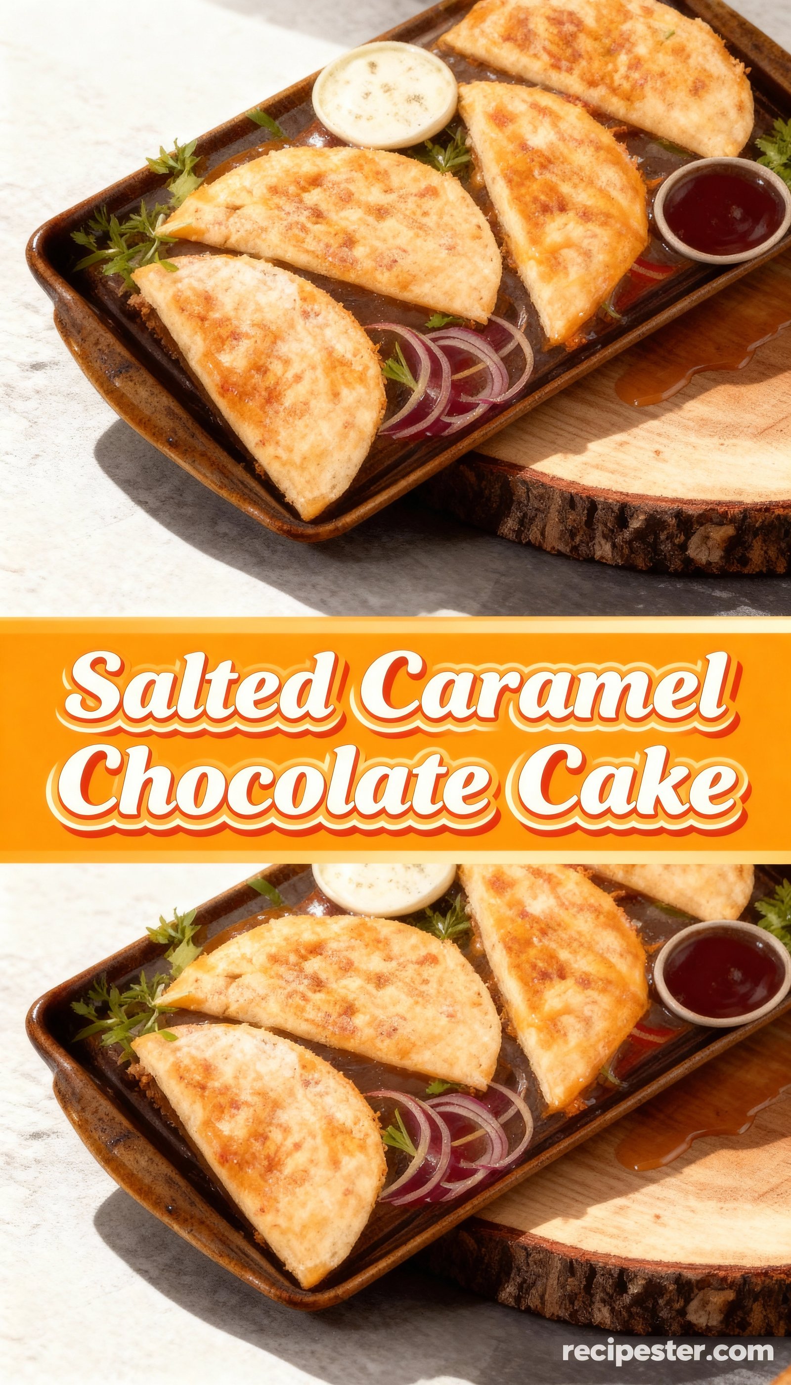 Salted Caramel Chocolate Cake finished