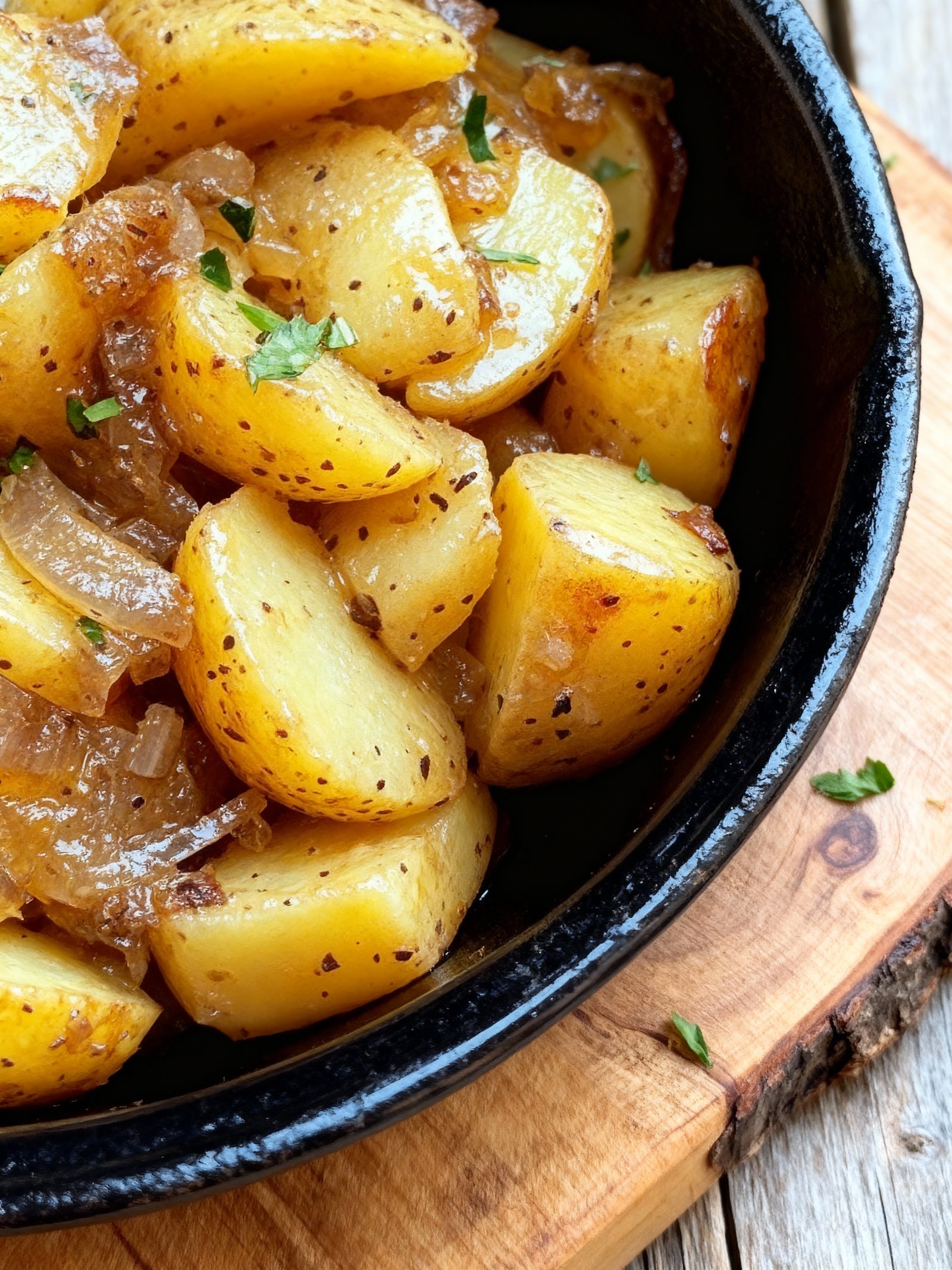 Slow Cooker Onion Potatoes finished