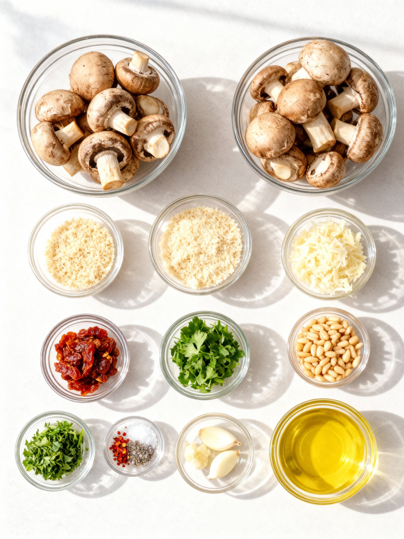 Stuffed Mushrooms Appetizer ingredients