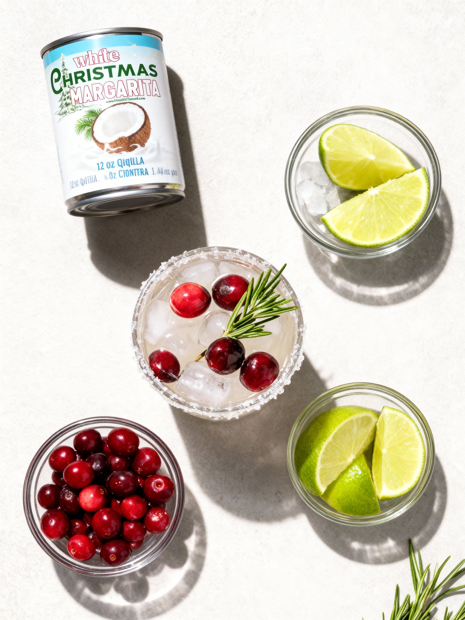 White Christmas Margarita ingredients