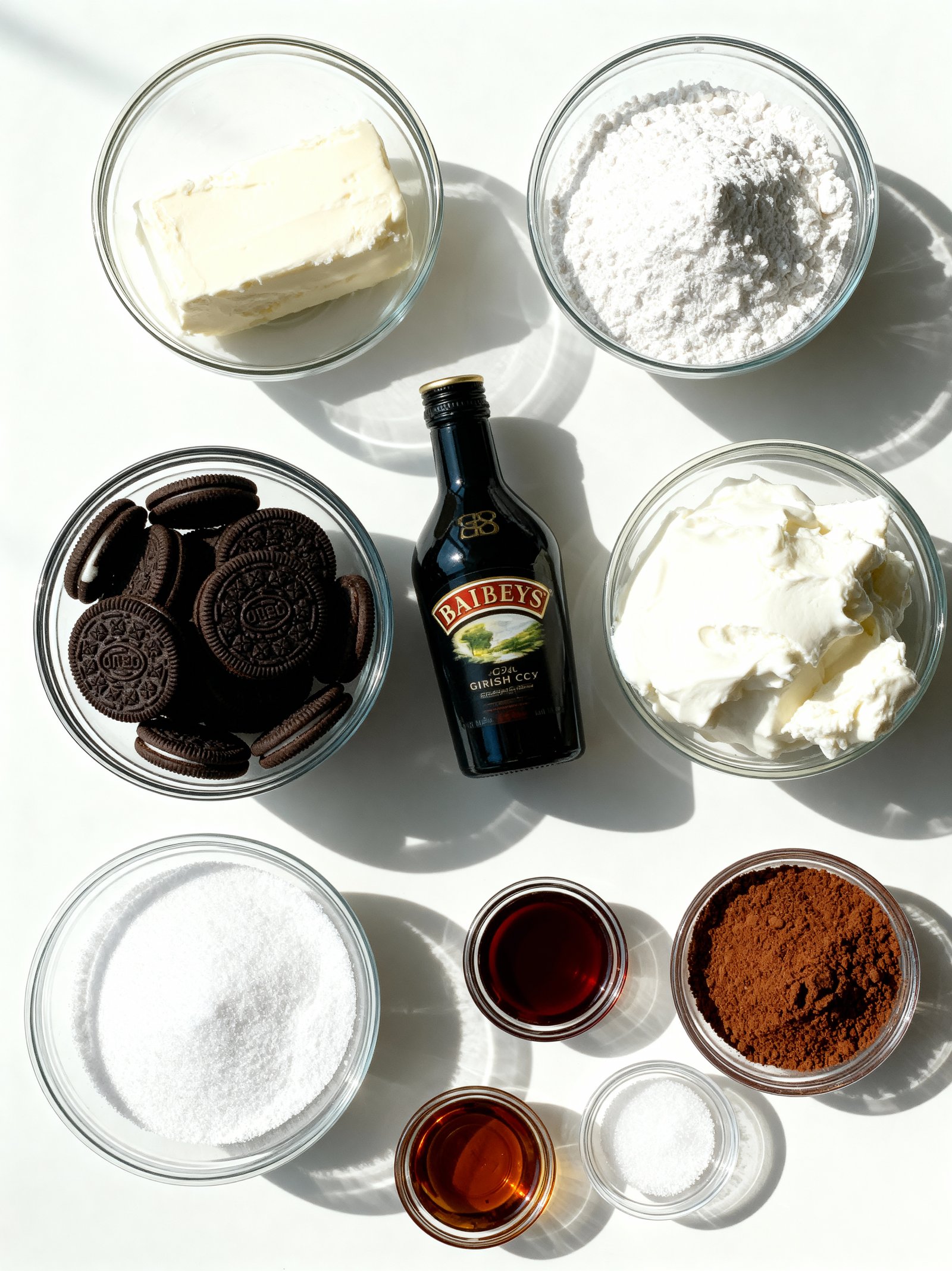 Baileys Chocolate Cheesecake Trifle ingredients