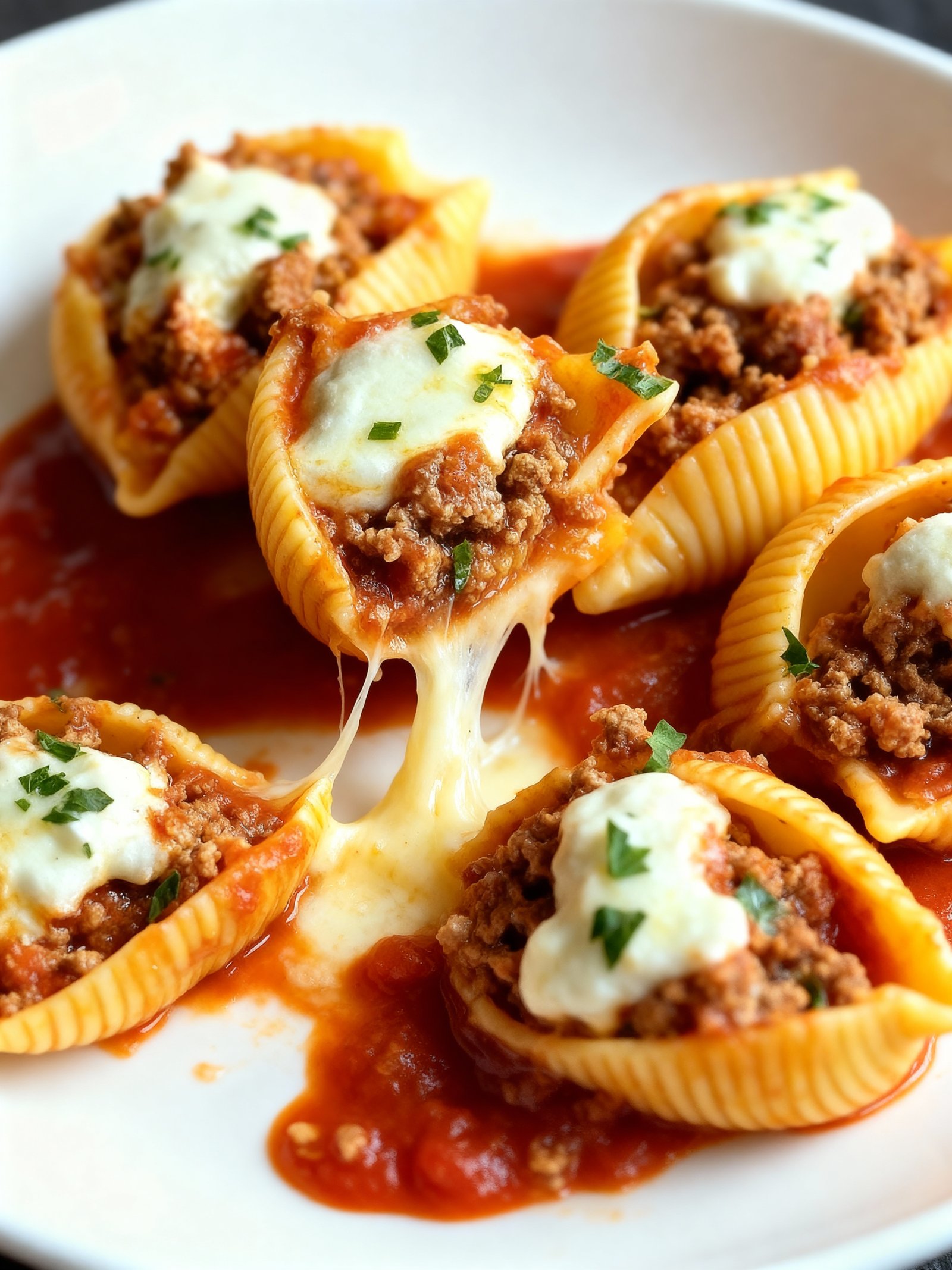 Beef Stuffed Shells finished