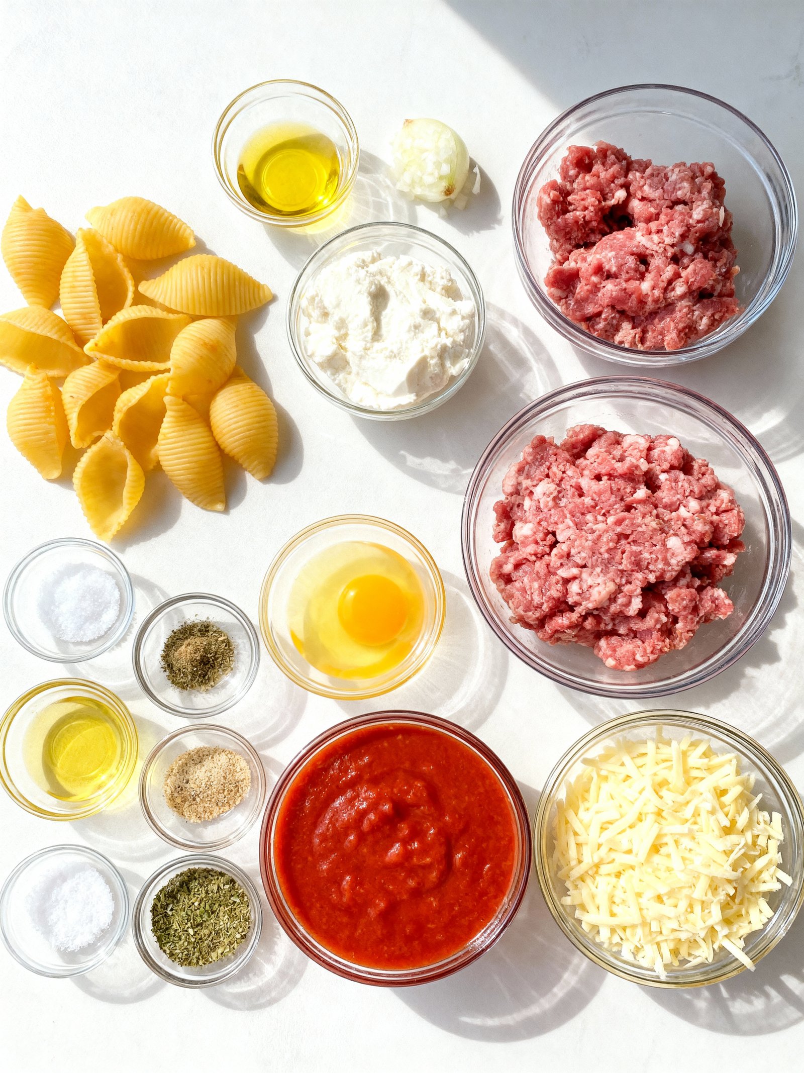 Beef Stuffed Shells ingredients