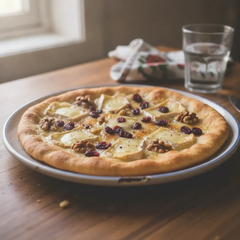 Crispy Flatbread with Brie, Cranberries & Walnuts Recipe