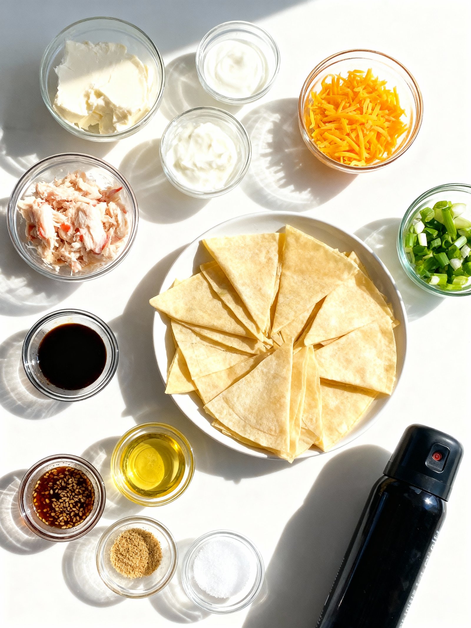 Cheesy Crab Rangoon Dip ingredients