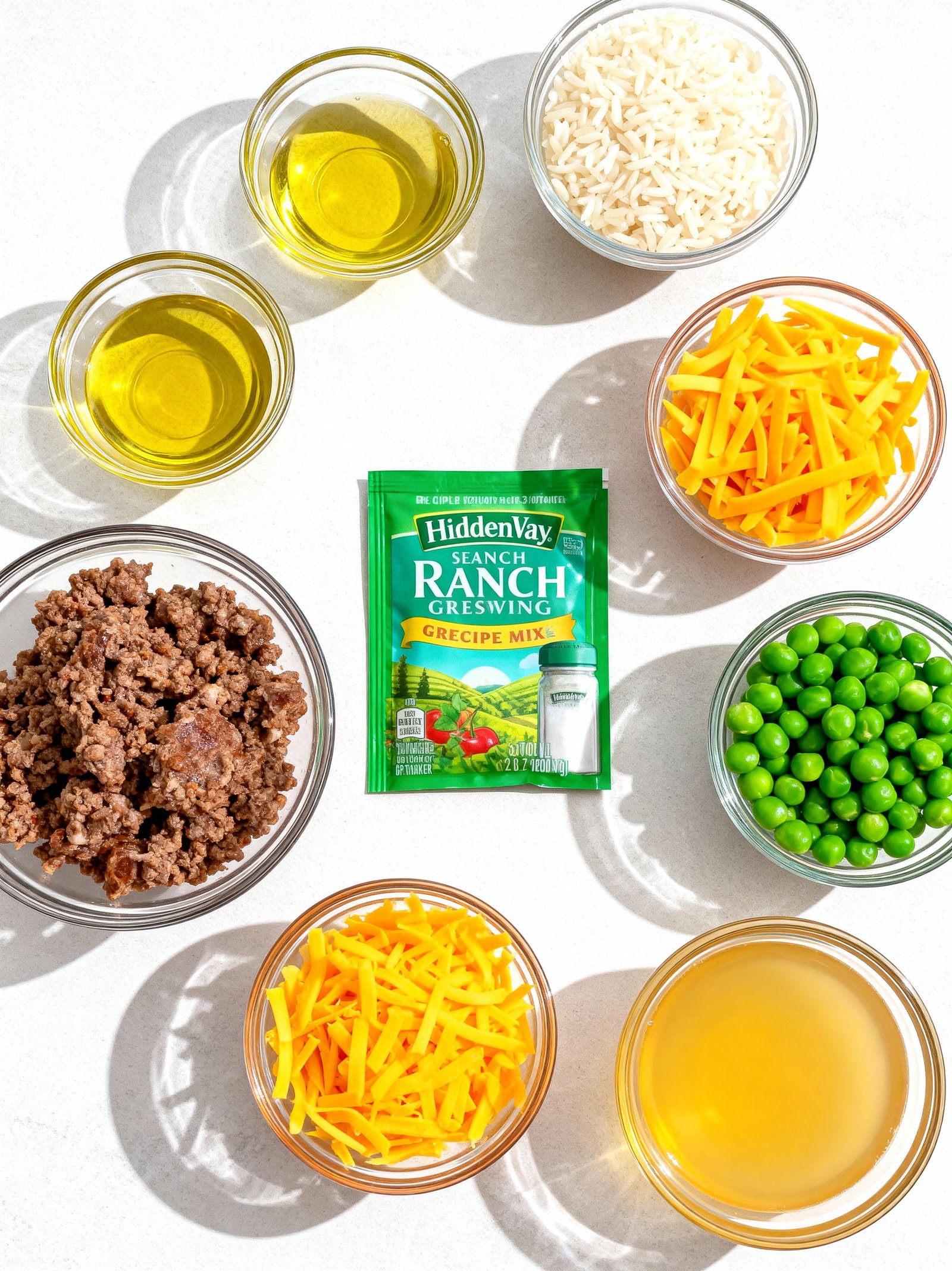 Cheesy Ground Beef Casserole ingredients