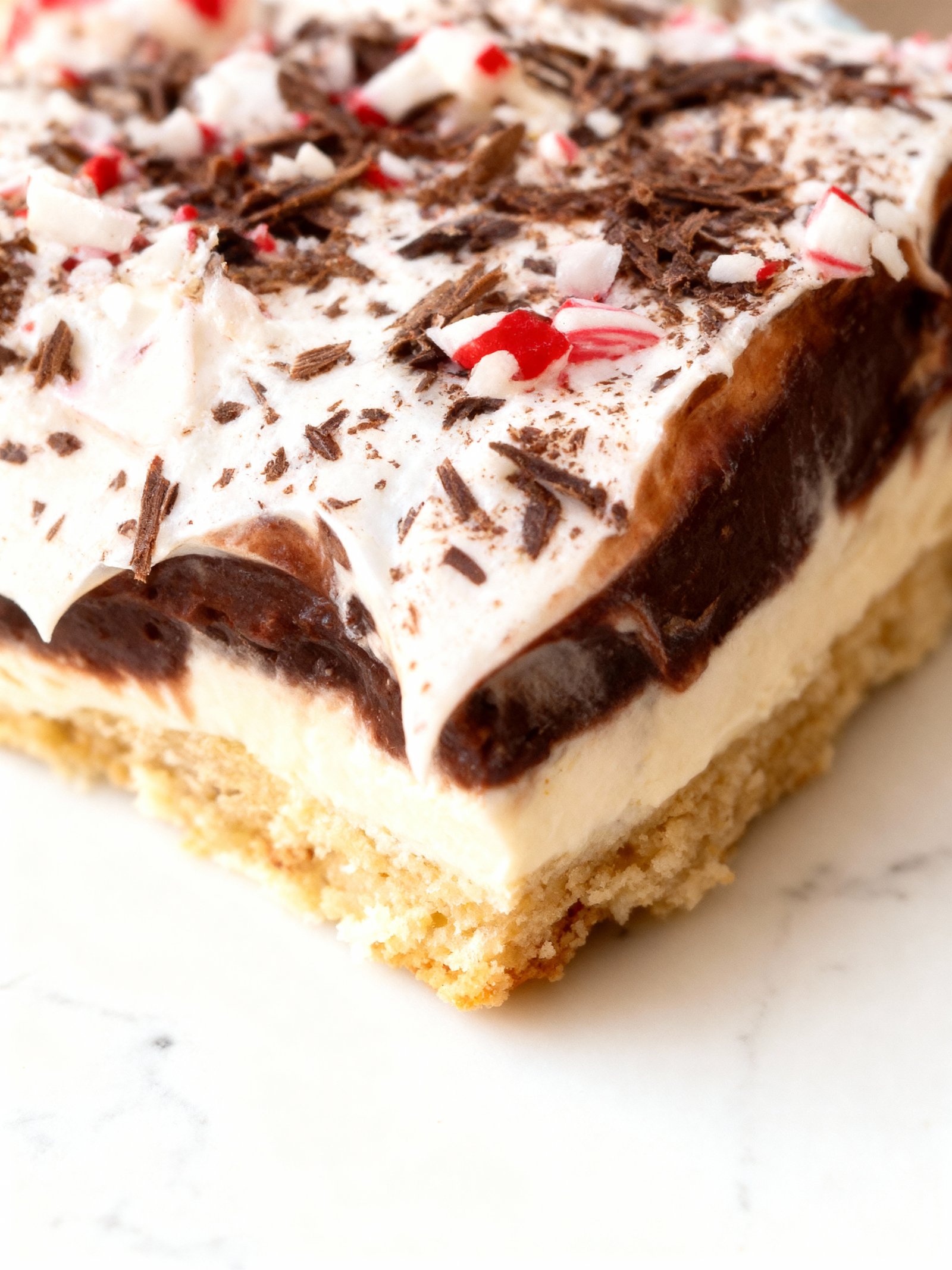 Chocolate Peppermint Layer Dessert finished