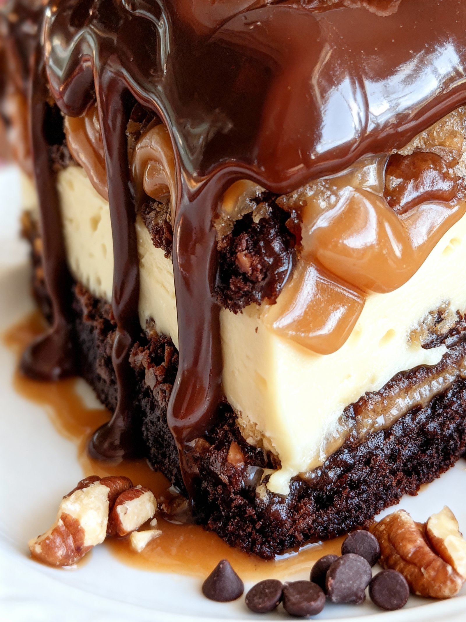 Chocolate Turtle Cake finished