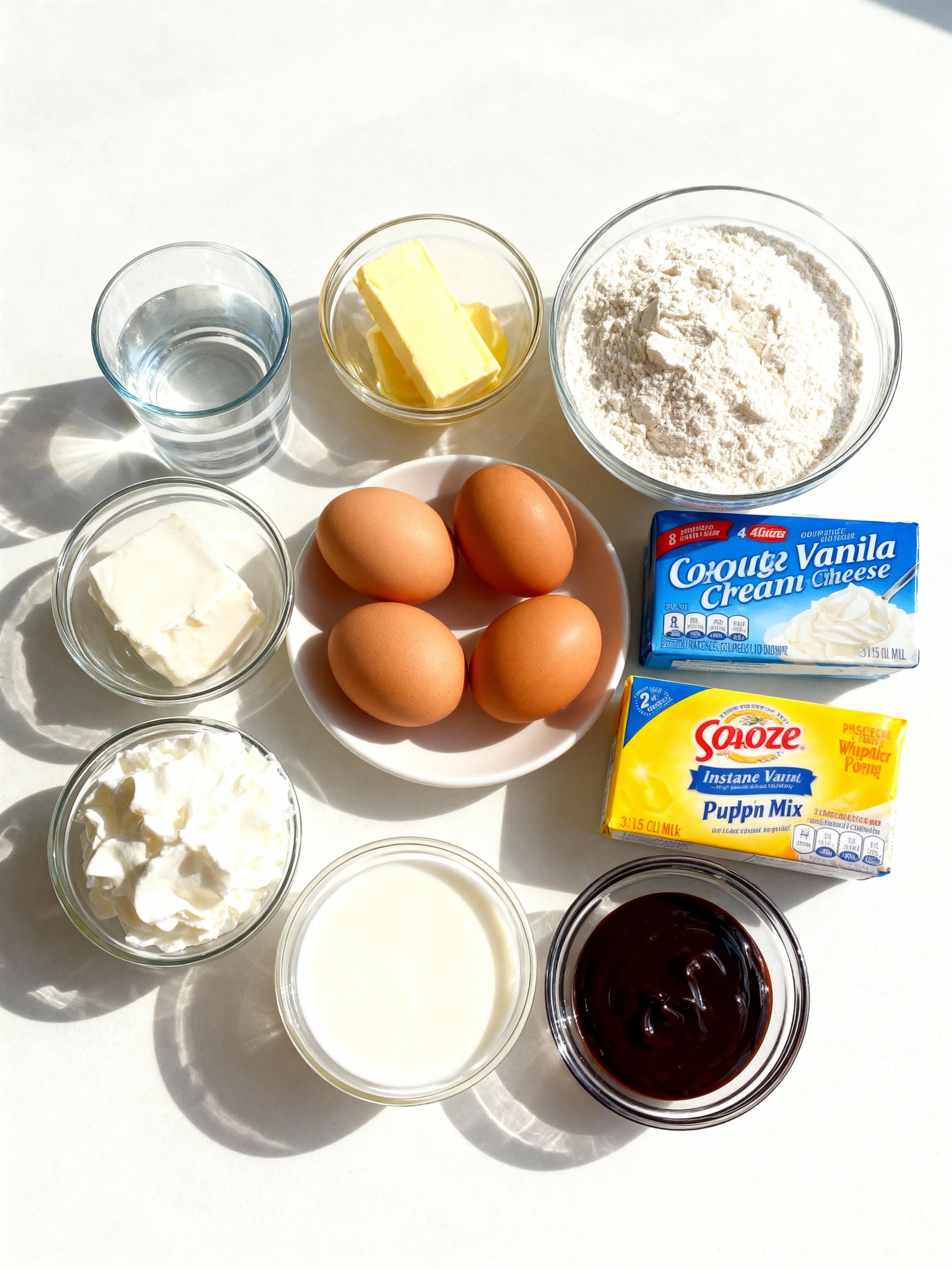 Cream Puff Cake ingredients