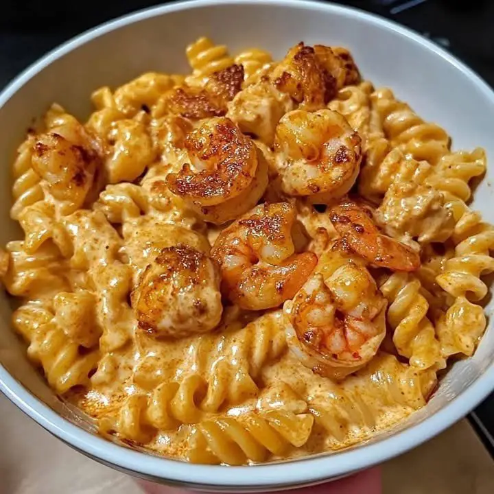 Creamy Cajun Shrimp and Chicken Pasta ingredients