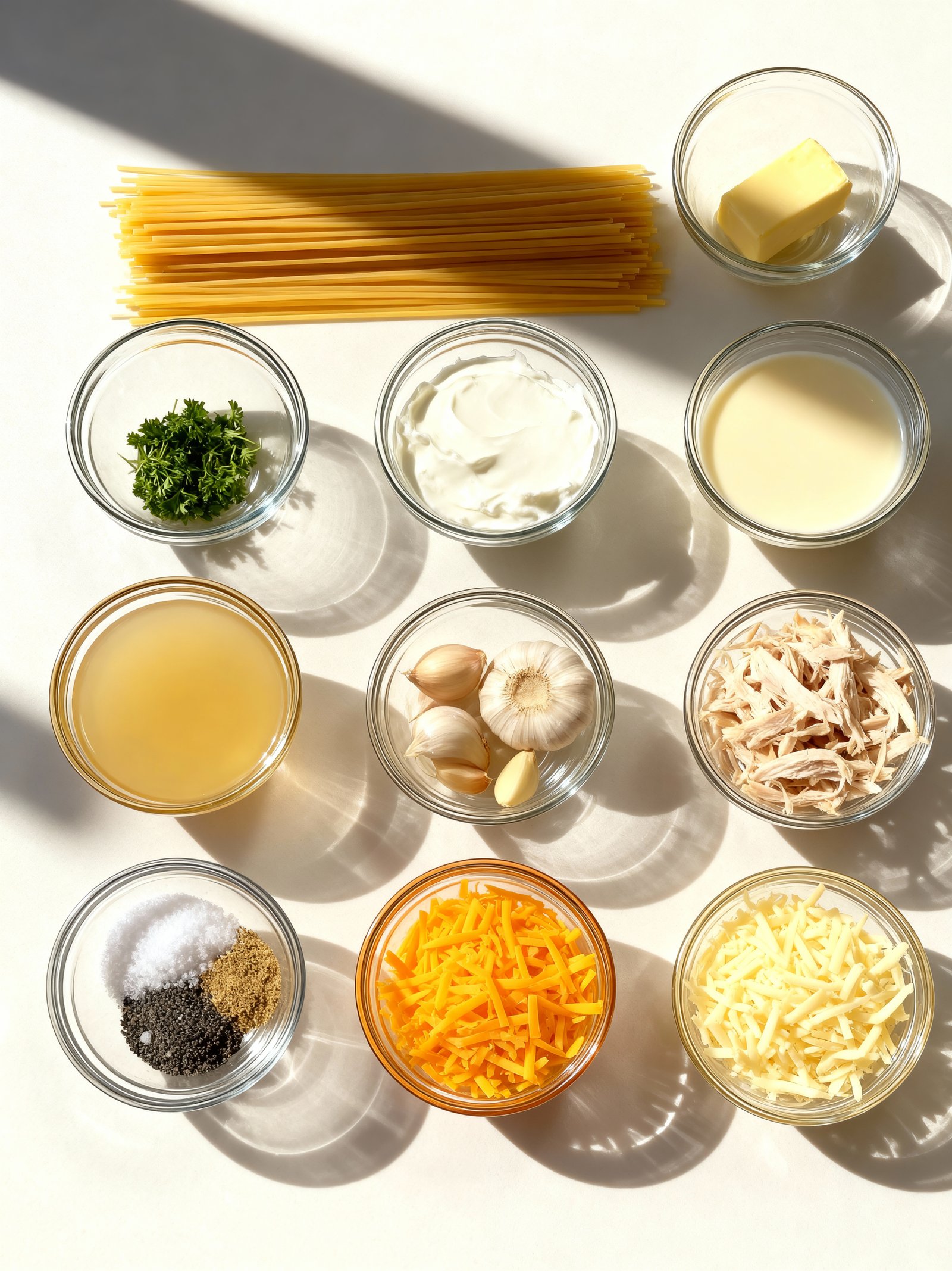 Creamy Chicken Tetrazzini Casserole ingredients