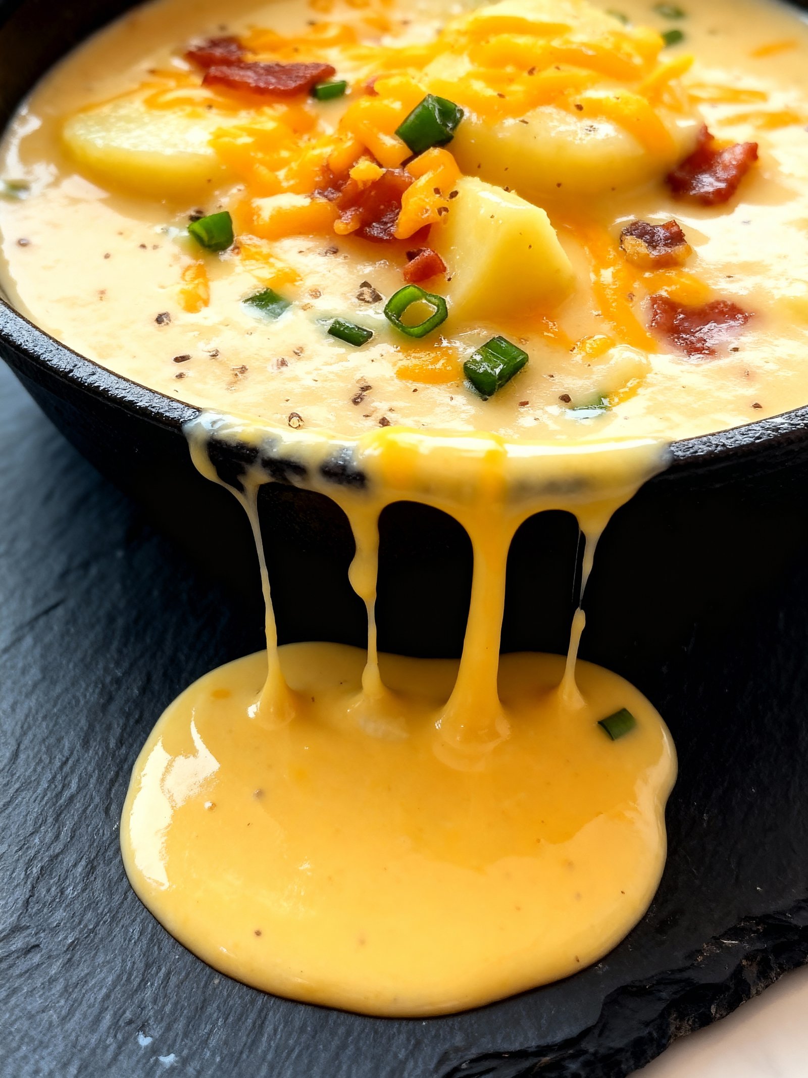 Crock Pot Crack Potato Soup finished