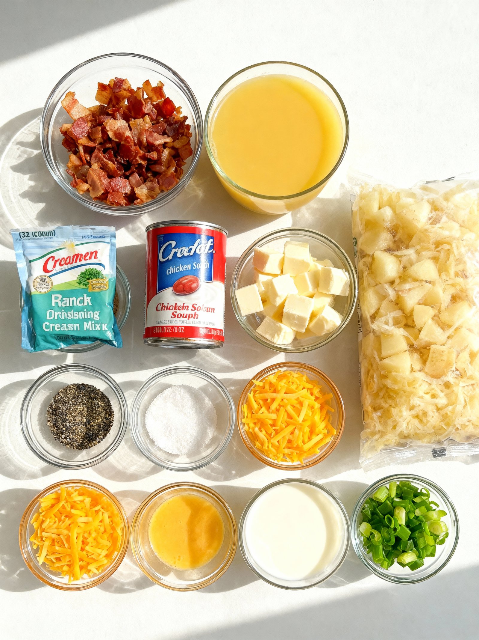 Crock Pot Crack Potato Soup ingredients