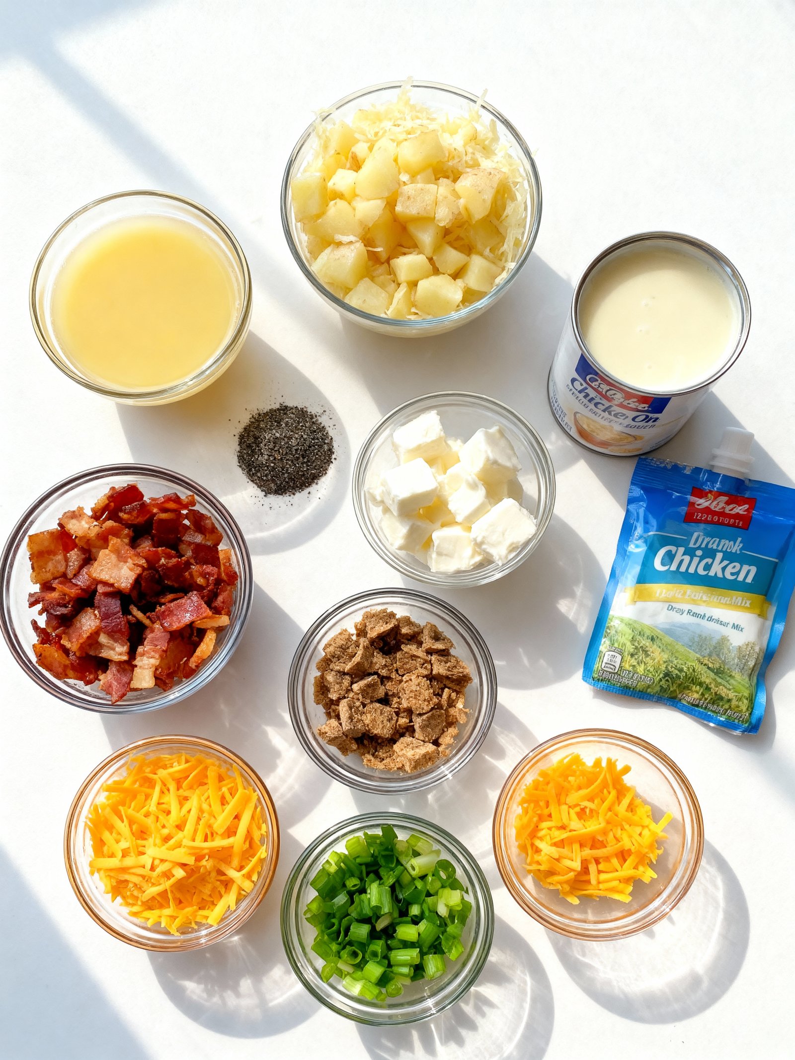 Crockpot Crack Potato Soup ingredients