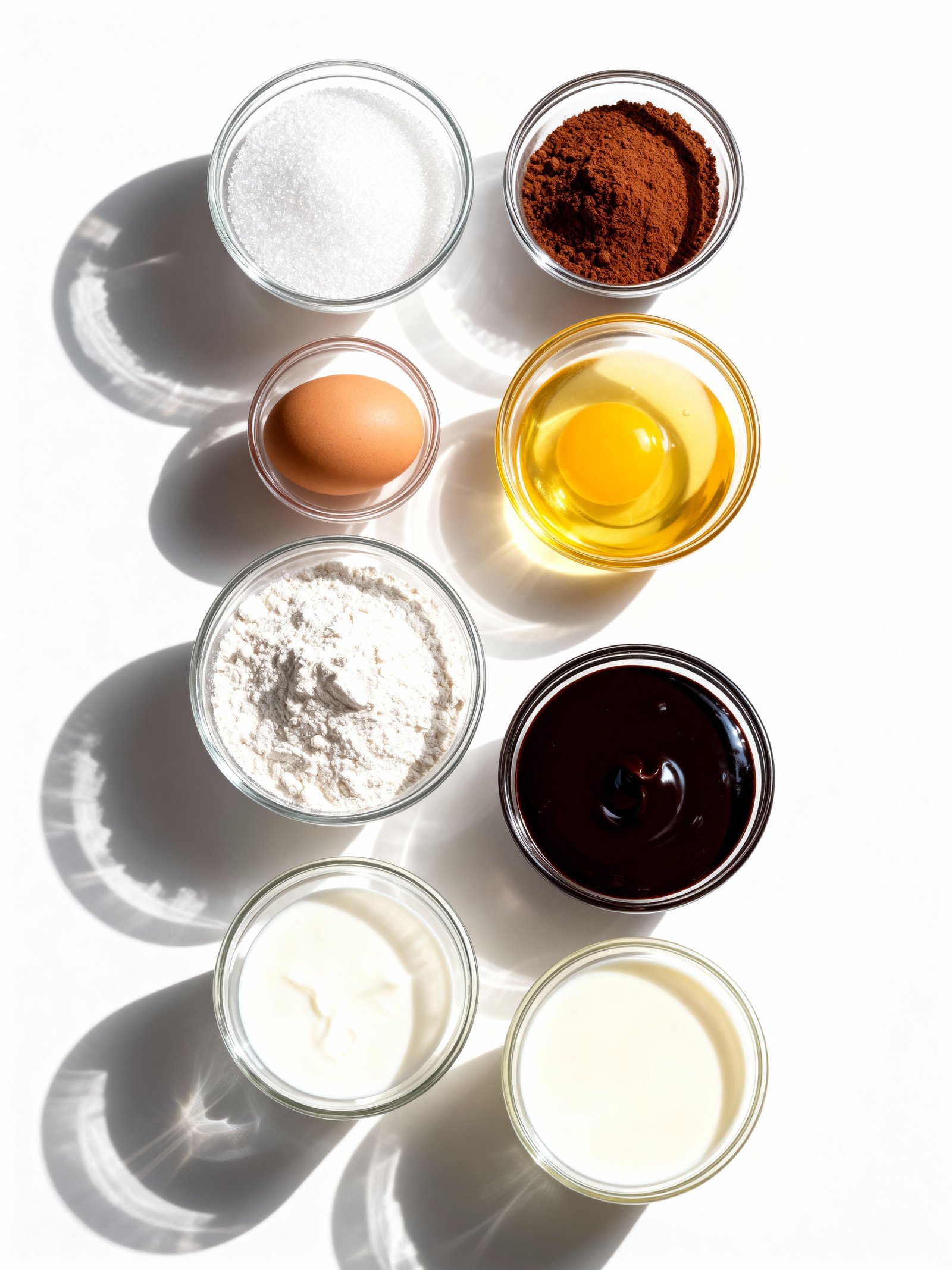 Dark Chocolate Mousse Cake ingredients