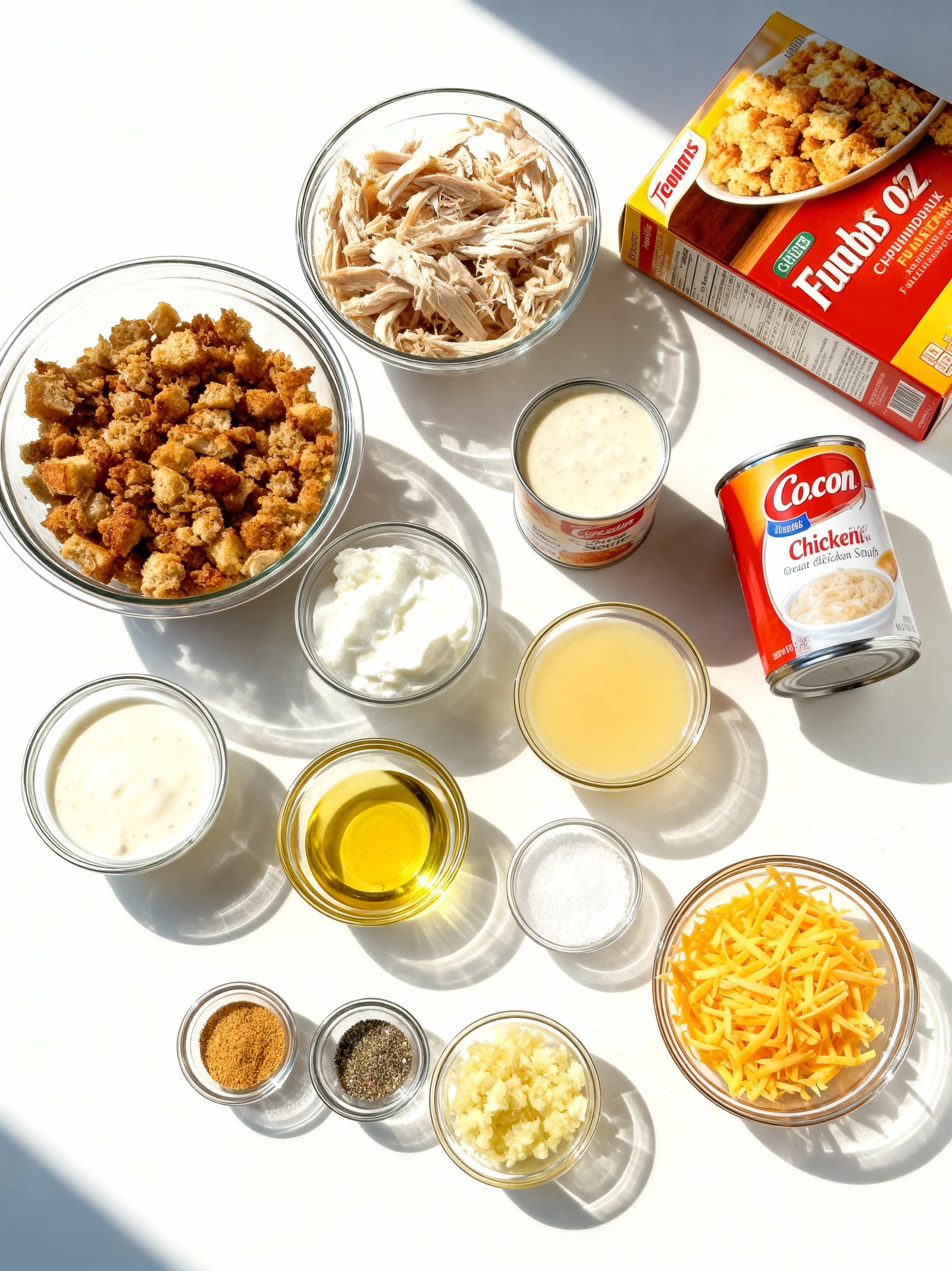 Dolly's Chicken and Stuffing Casserole ingredients