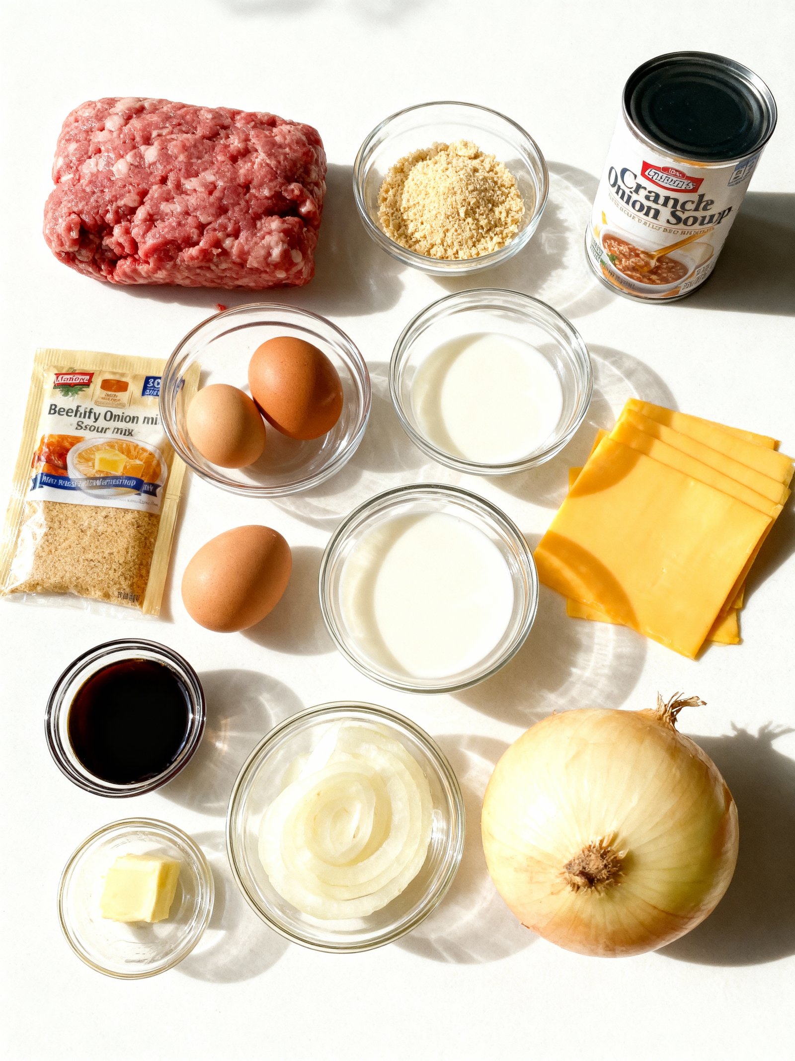 French Onion Meatloaf Swiss Cheese ingredients