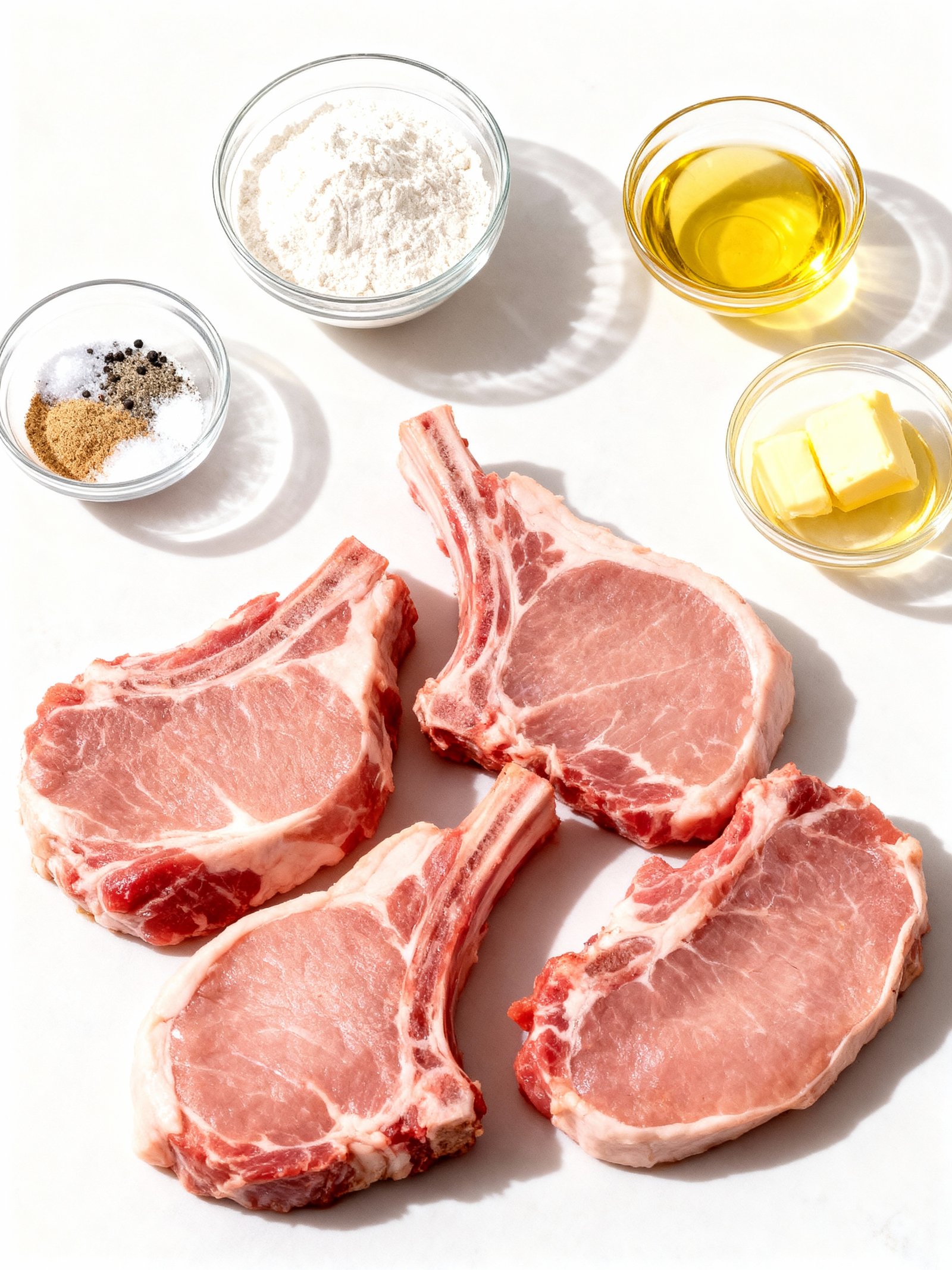 Fried Pork Chops ingredients