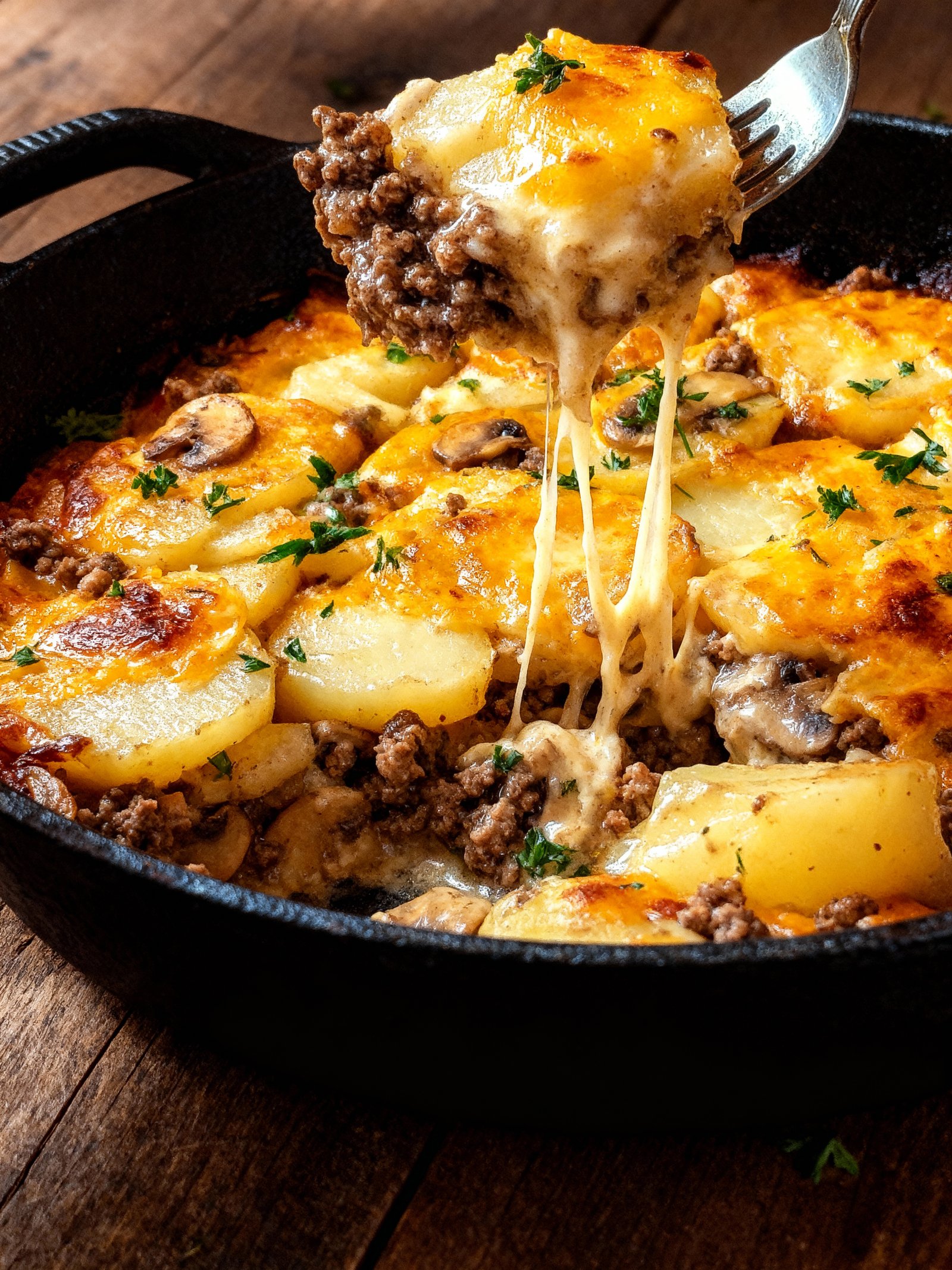 Hamburger Potato Casserole finished