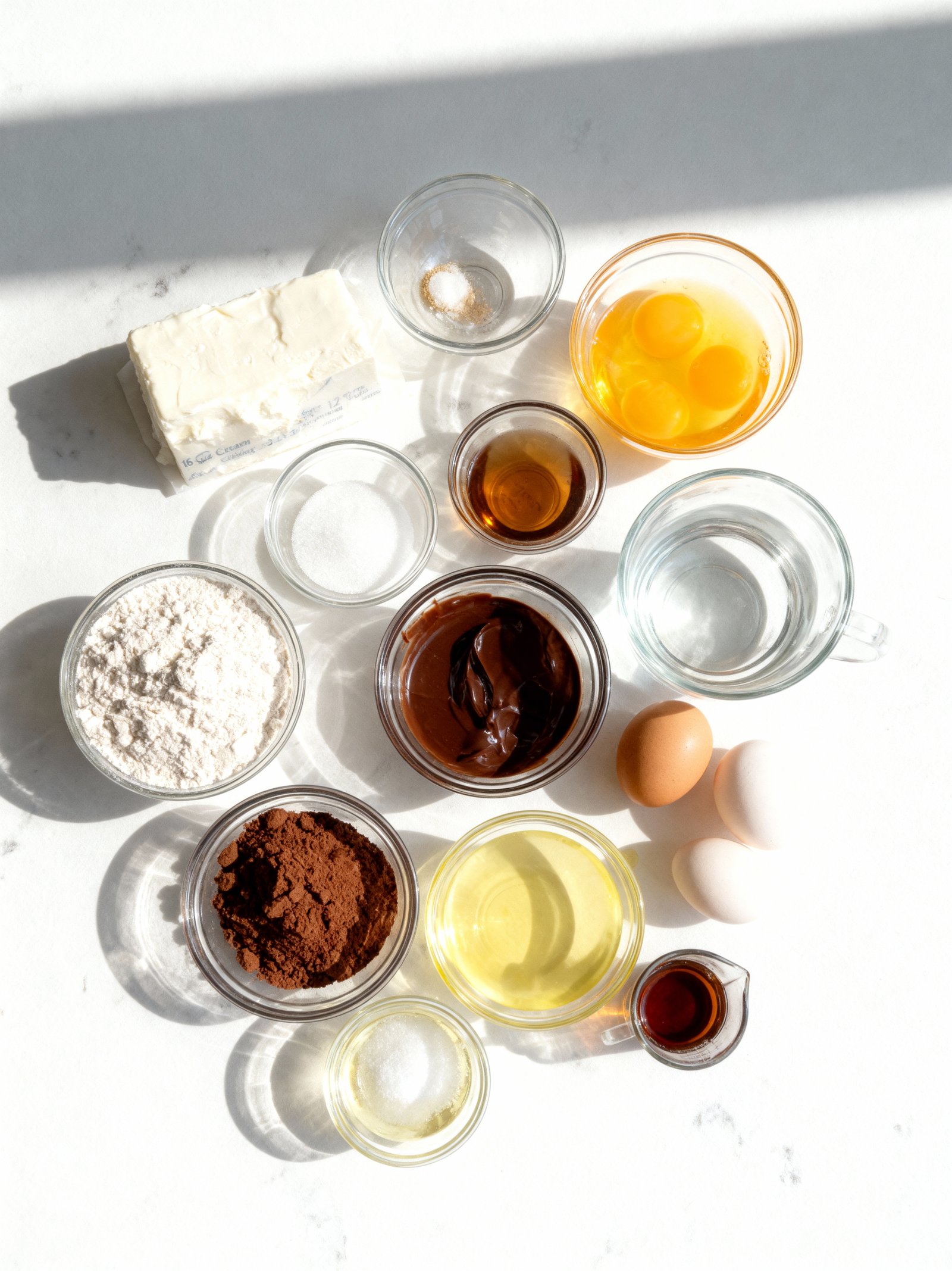 Hershey's Chocolate Cream Cheese Cake ingredients