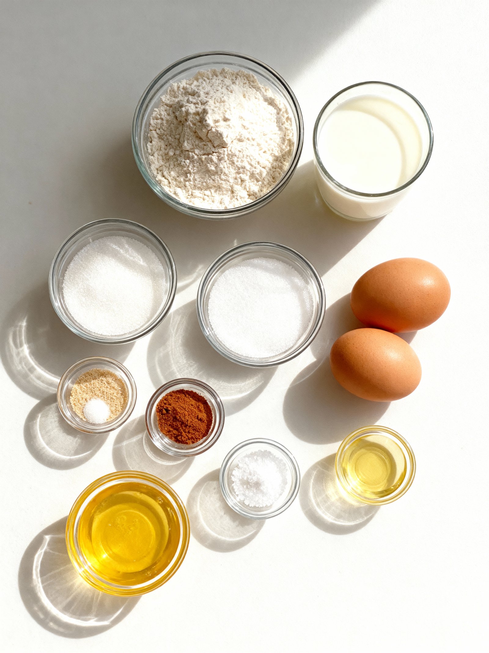 Homemade Pancakes ingredients