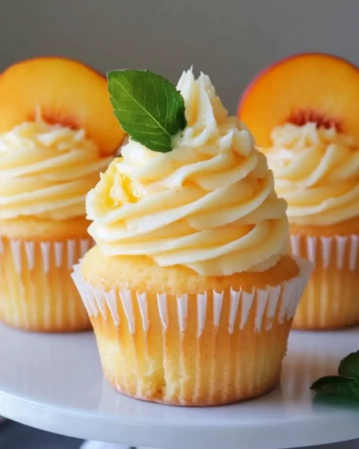 Honey Peach Cream Cheese Cupcakes ingredients