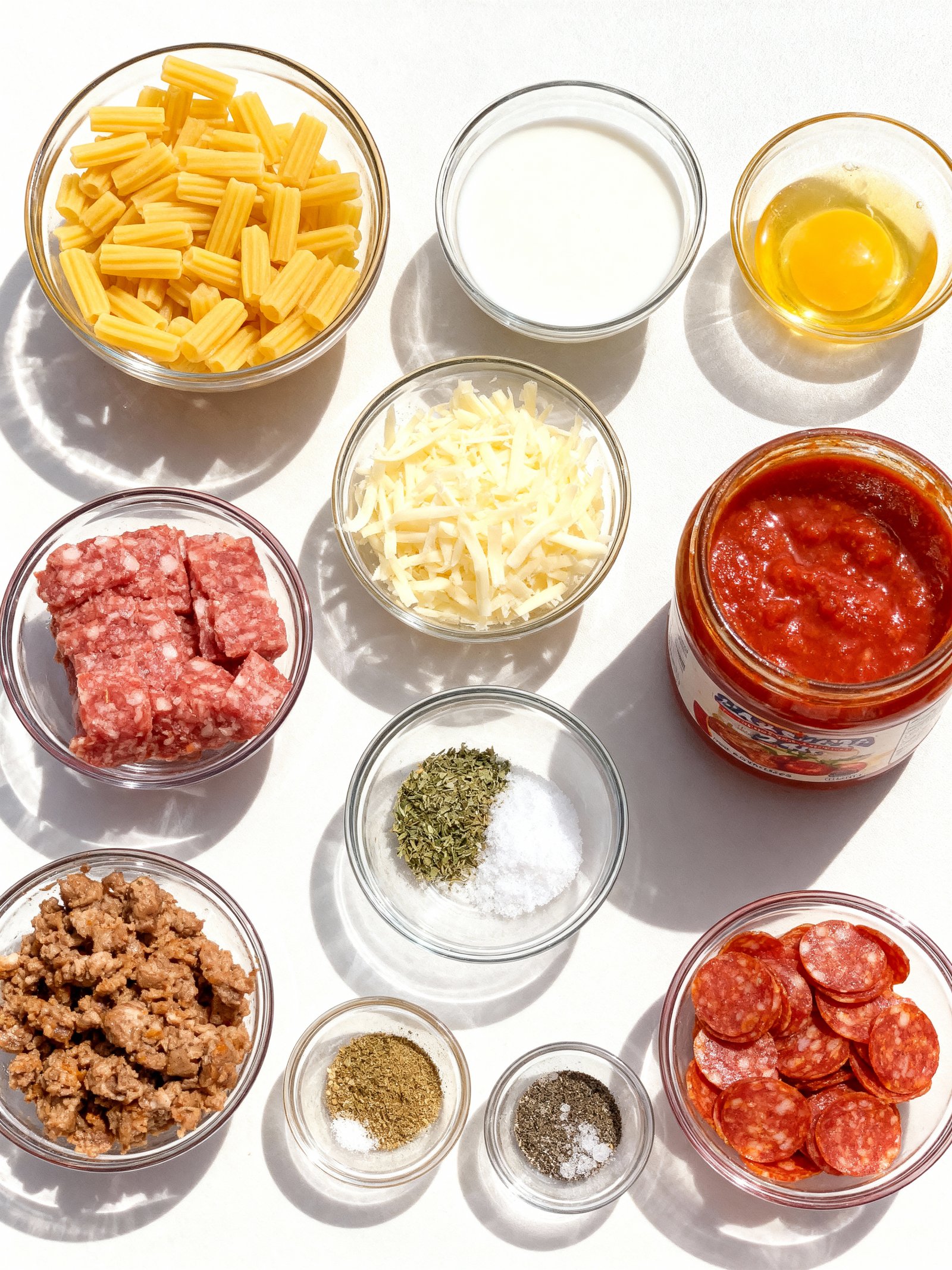 Loaded Pizza Spaghetti ingredients
