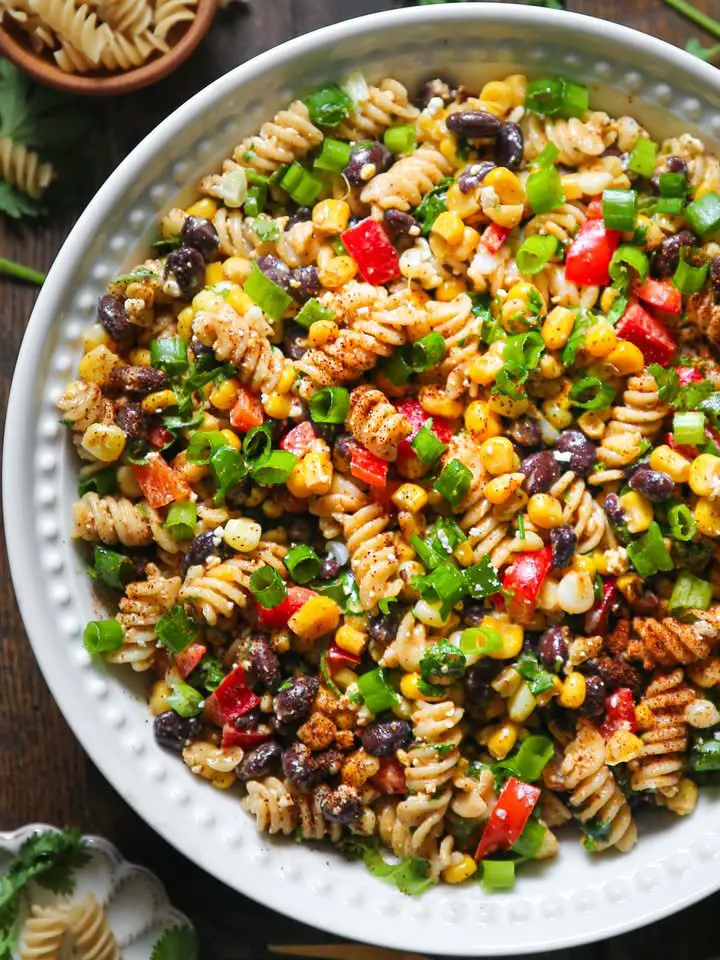 MEXICAN STREET CORN PASTA SALAD ingredients