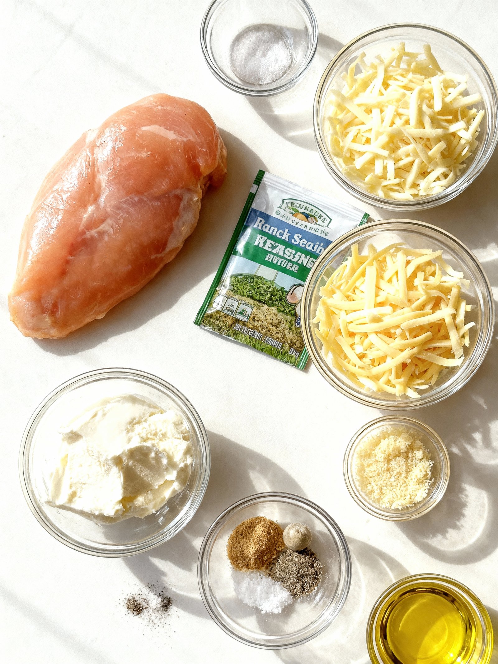 Mozzarella Ranch Chicken Bombs ingredients
