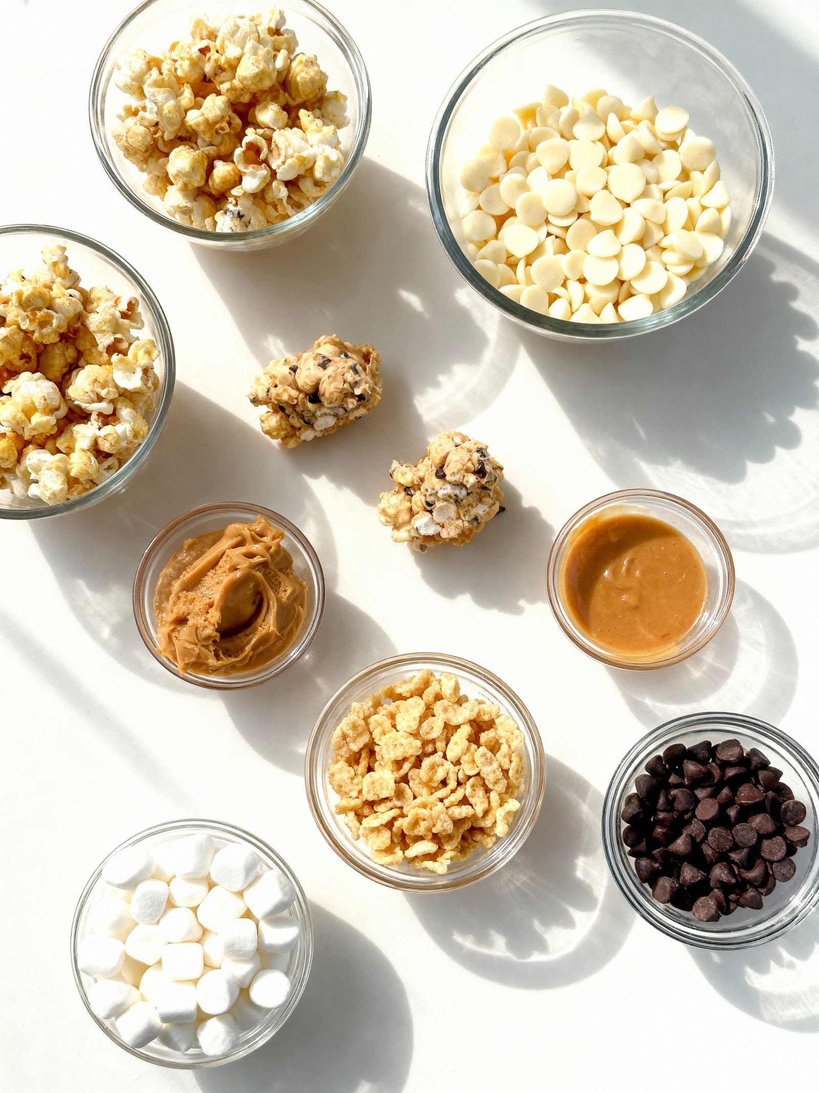 Peanut Butter Avalanche Popcorn Treats ingredients