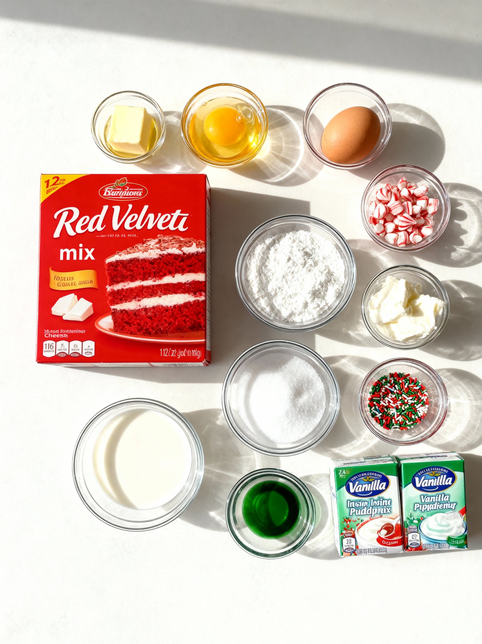 Red Velvet Dessert Lasagna ingredients