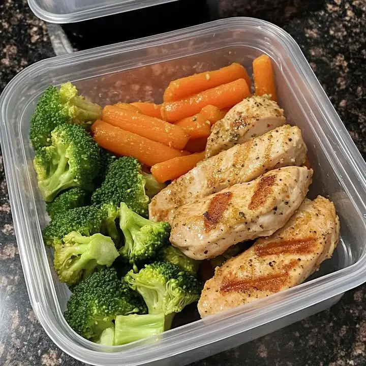 Simple Meal Prep: Turmeric Chicken with Steamed Broccoli & Carrots ingredients