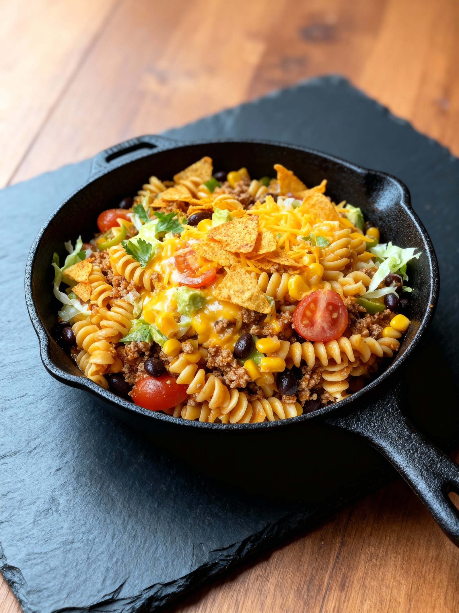 Taco Pasta Salad finished