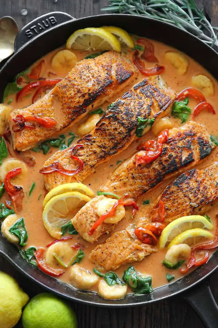 Thai-inspired Coconut Curry Salmon 30 Minutes, ONE-PAN. ingredients